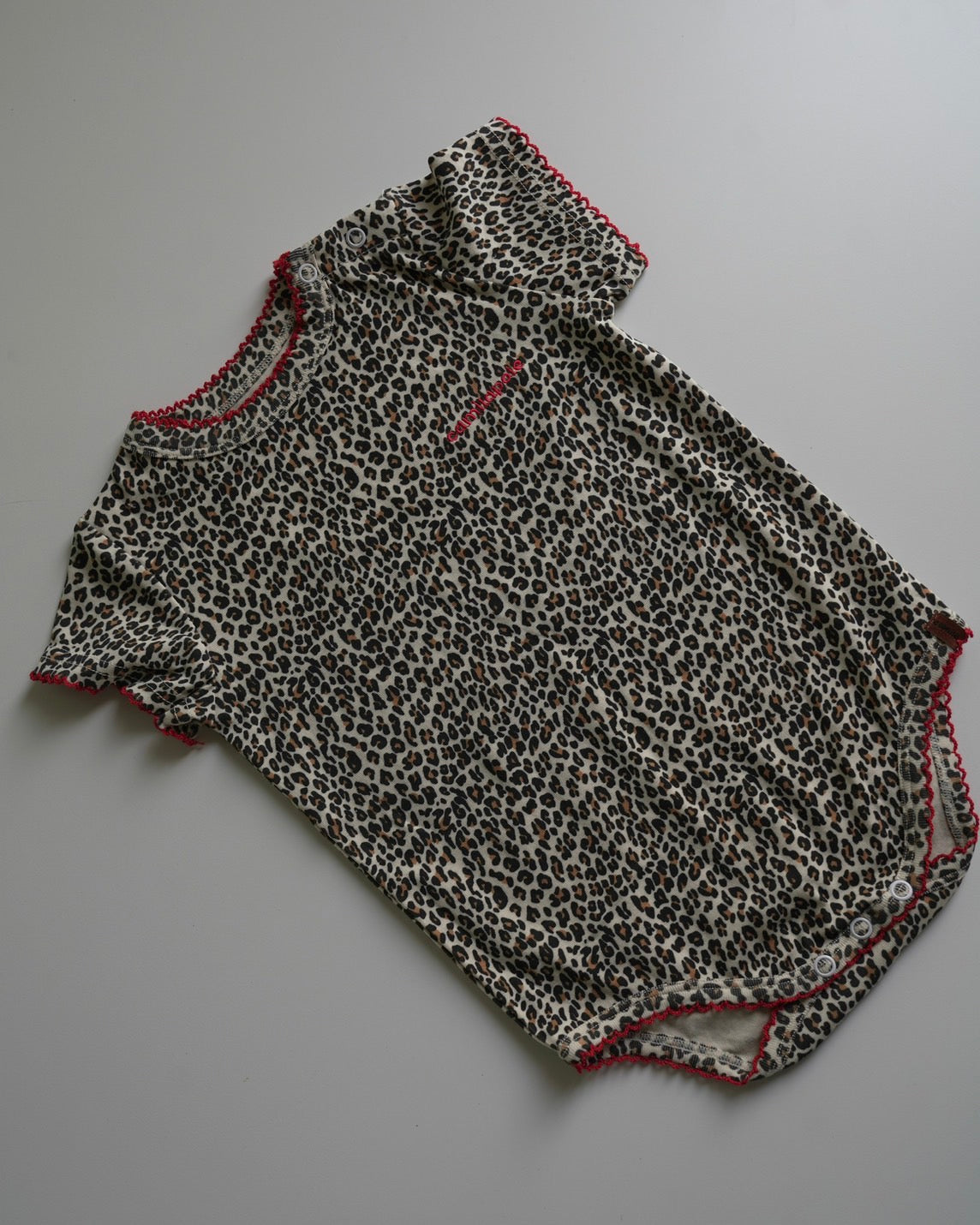 camilapole Little Leopard Picot Romper