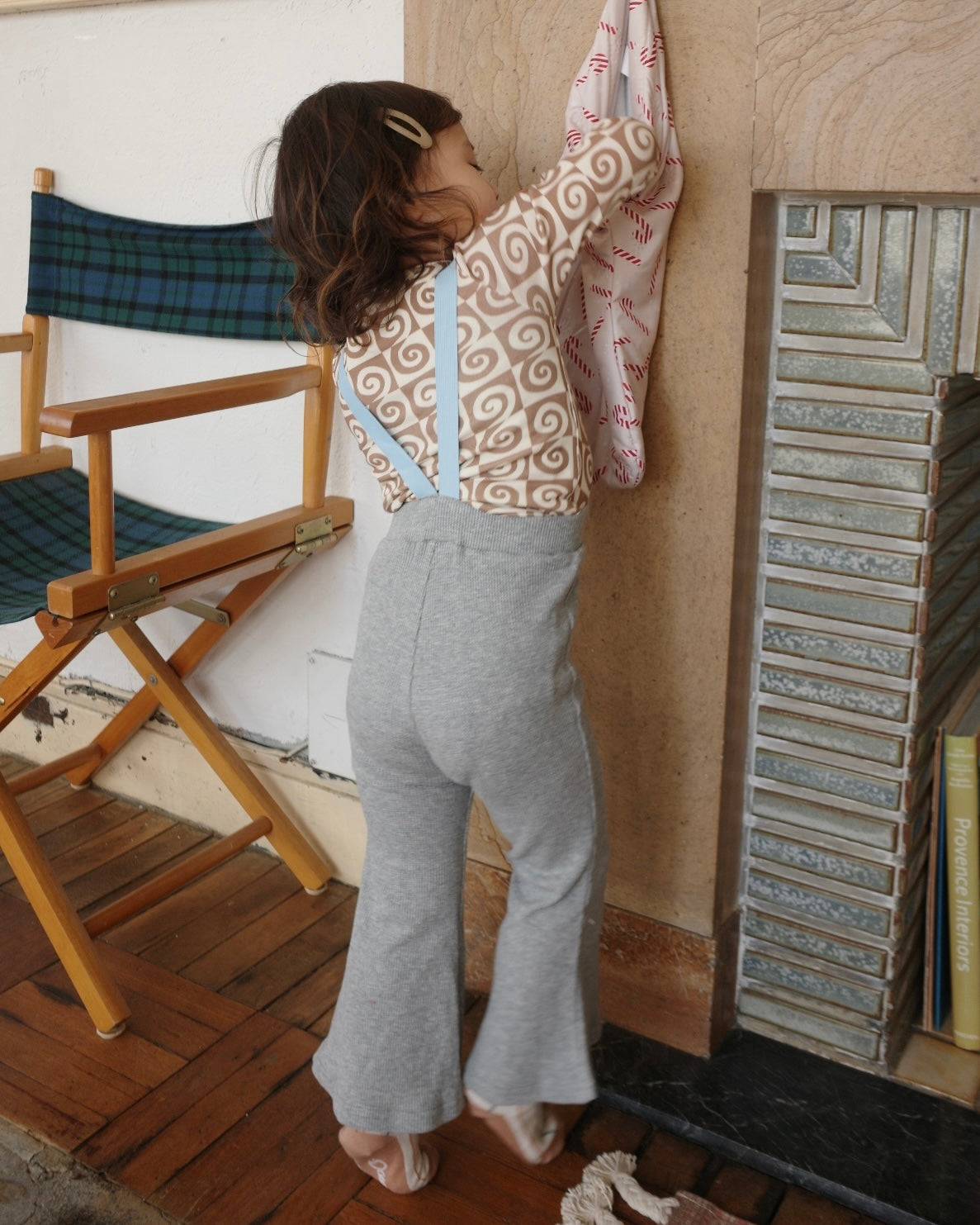 paperbalm leggings (gray×sax)