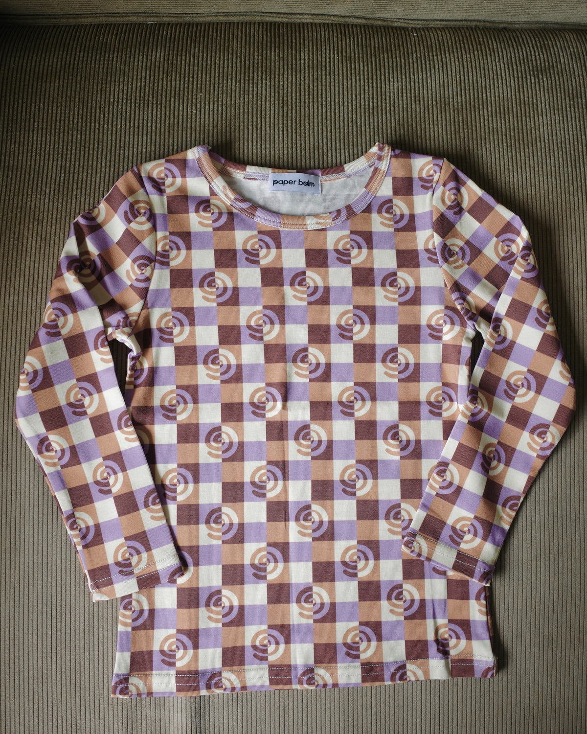 【POPUP先行/10.16 NEW】paper balm SWIRL CHECK TOPS