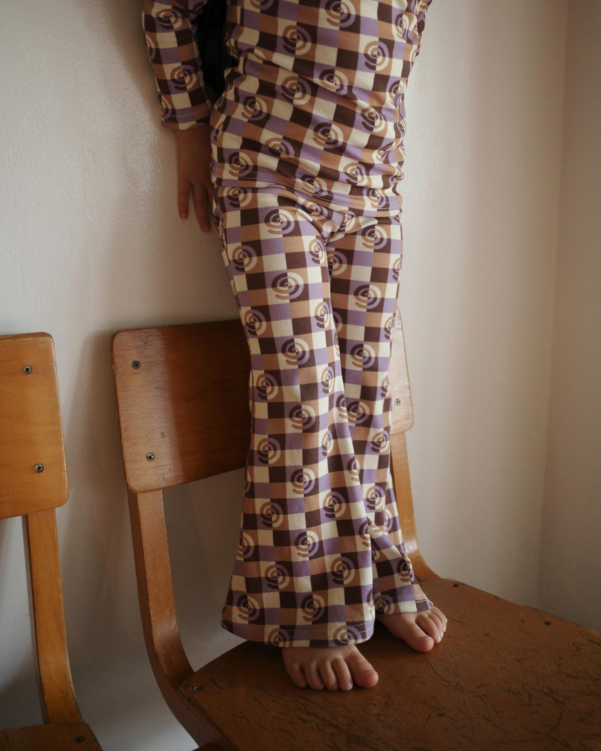 【paper balm】 SWIRL CHECK PANTS