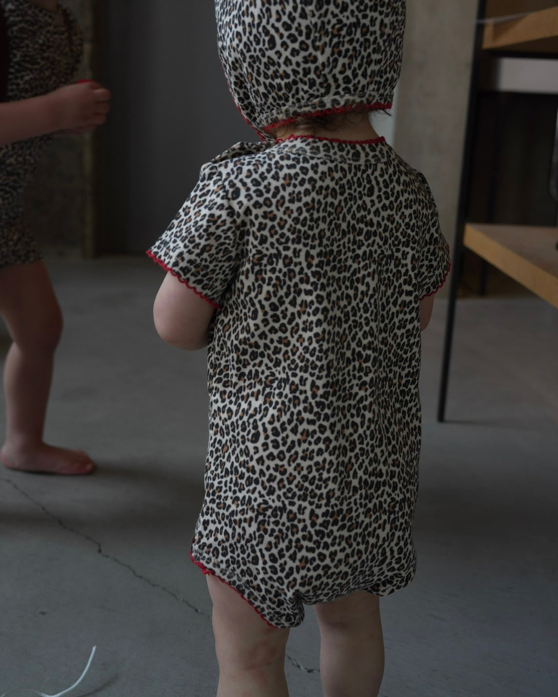 camilapole Little Leopard Picot Romper