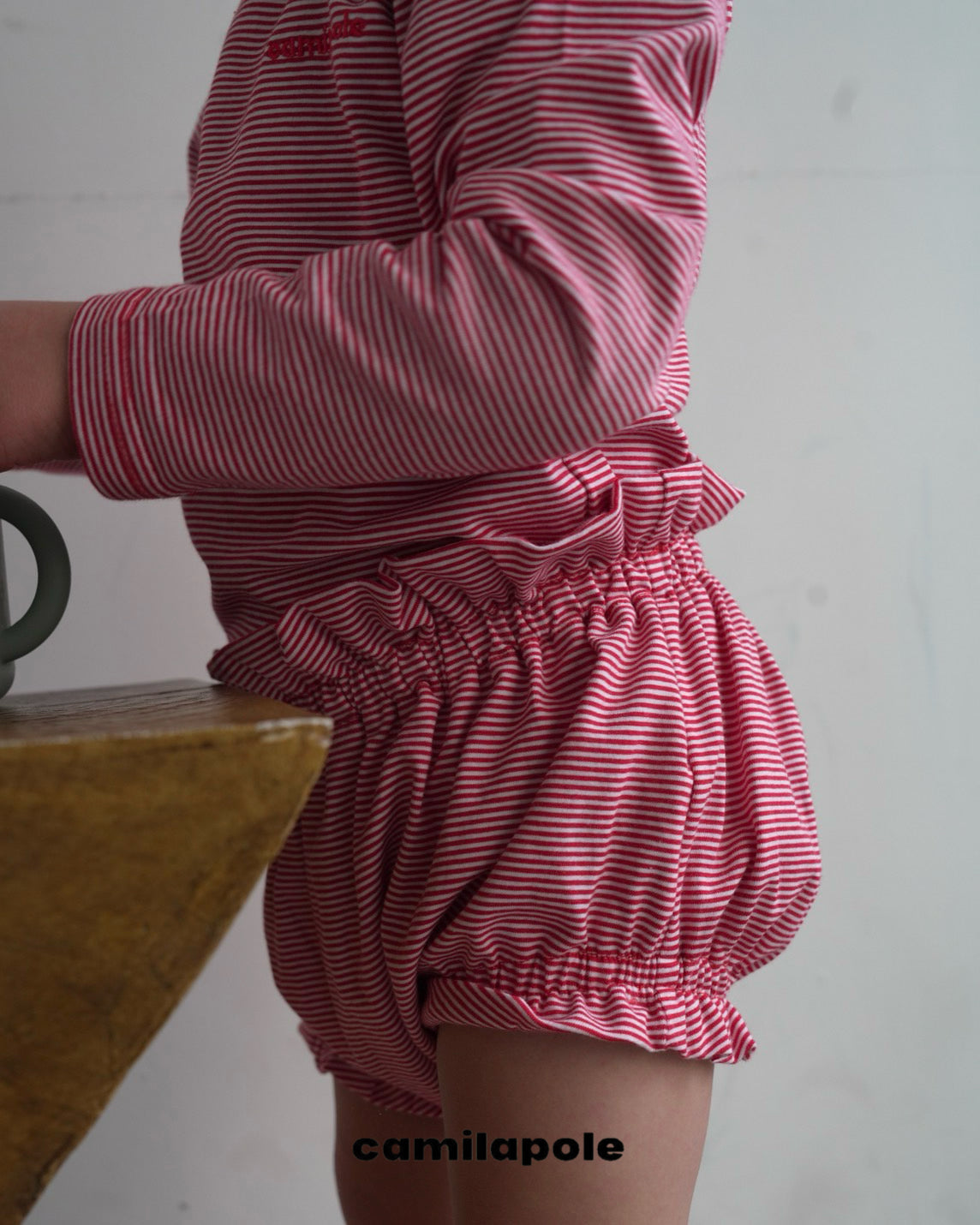 camilapole Petit Stripe Bloomer – Red