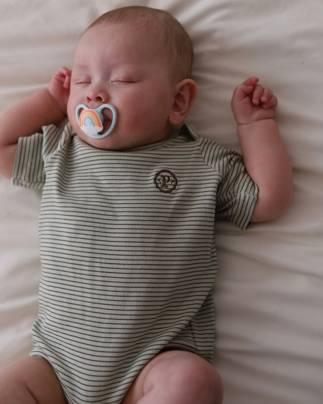 【2026 s/s 3rd delivery /Early Summer Collection】poimeri choco mint border rompers