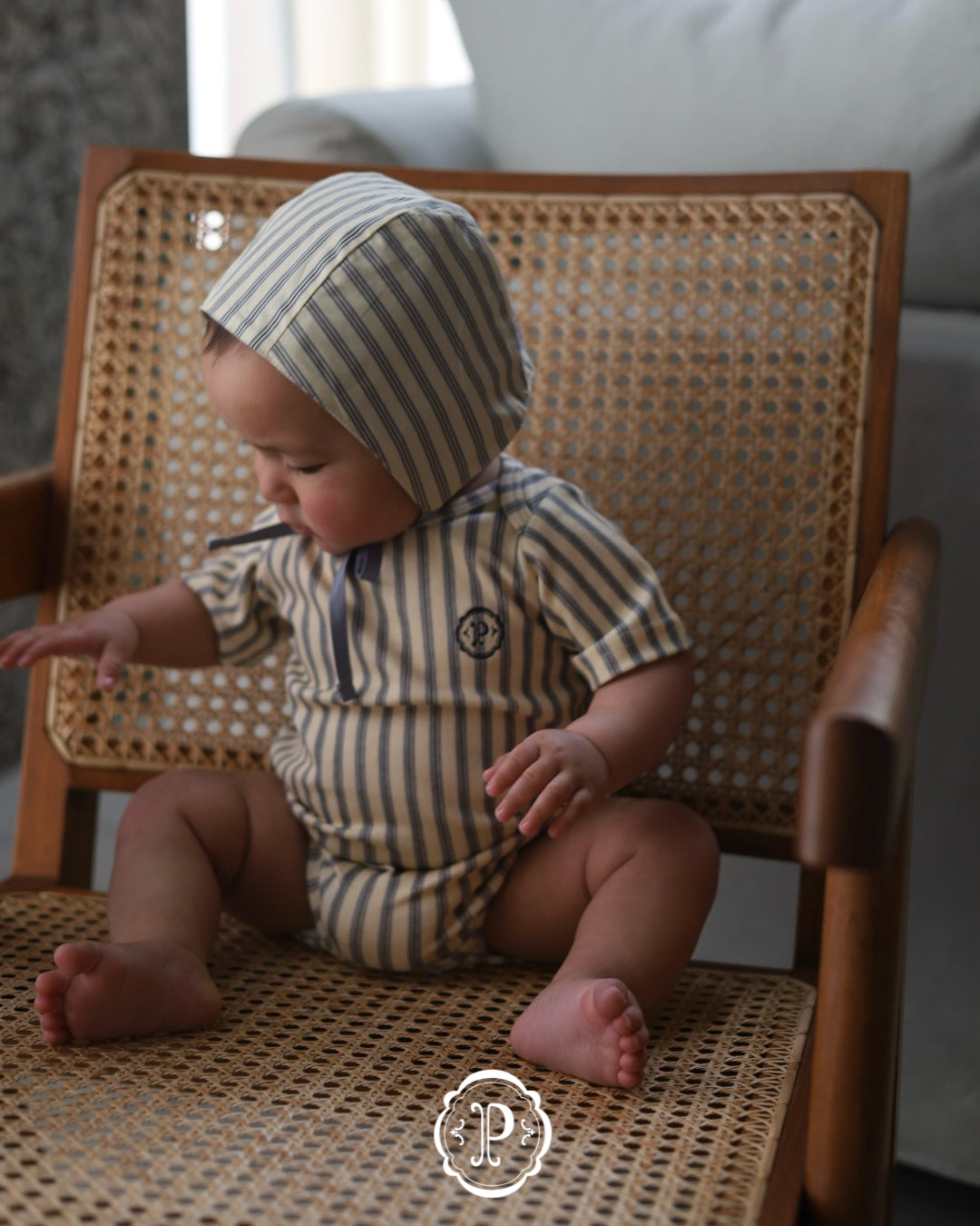 POIMERI oreo stripe rompers