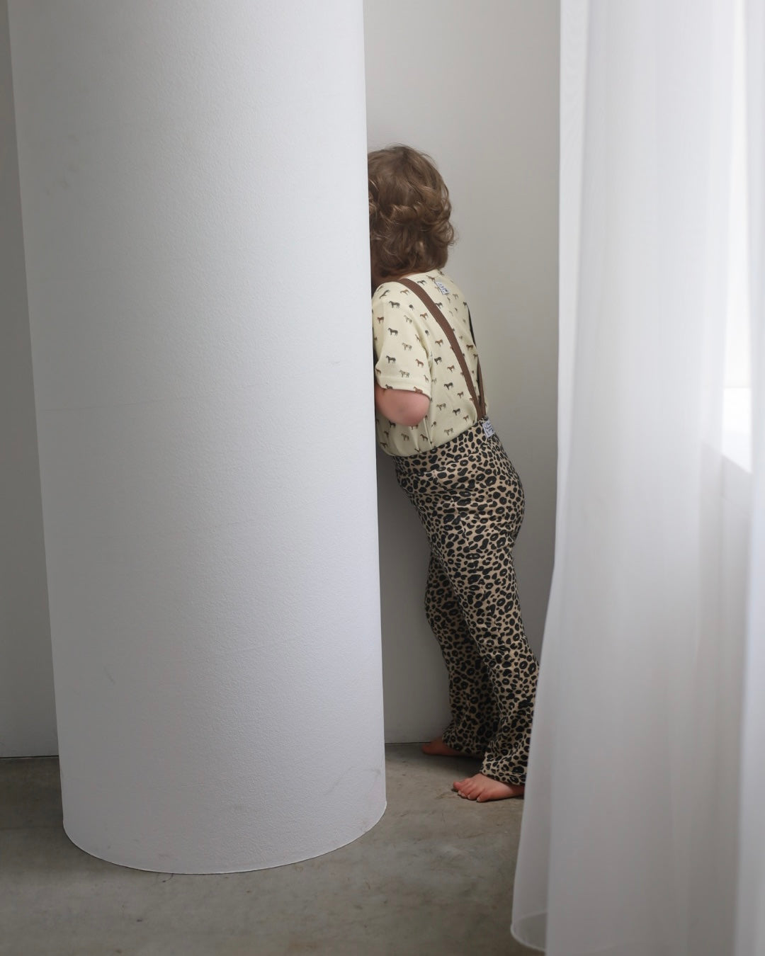 POIMERI petit leopard flare pants