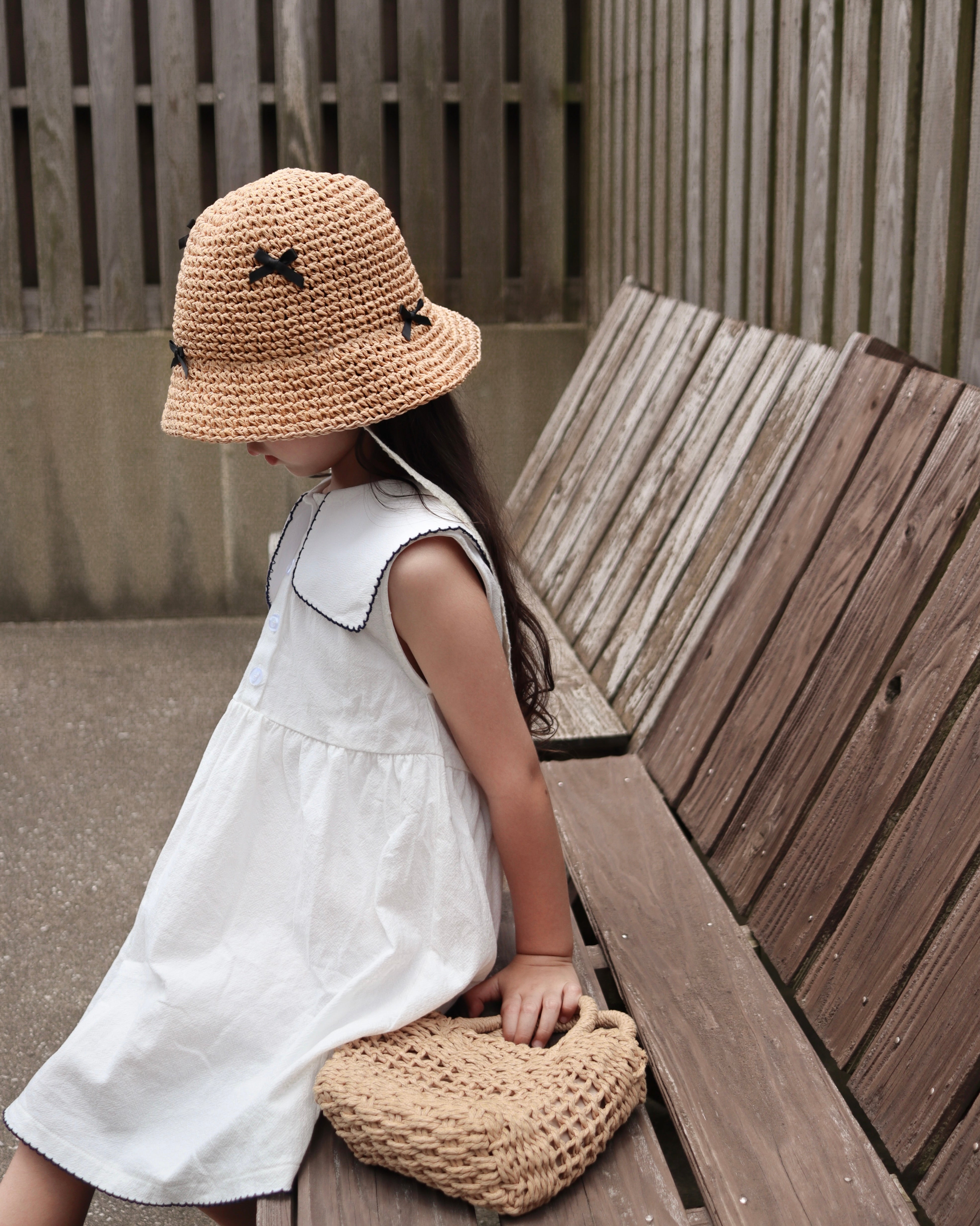 【@__ricoworld__さん オリジナル企画】Little Ribbon Straw Hat