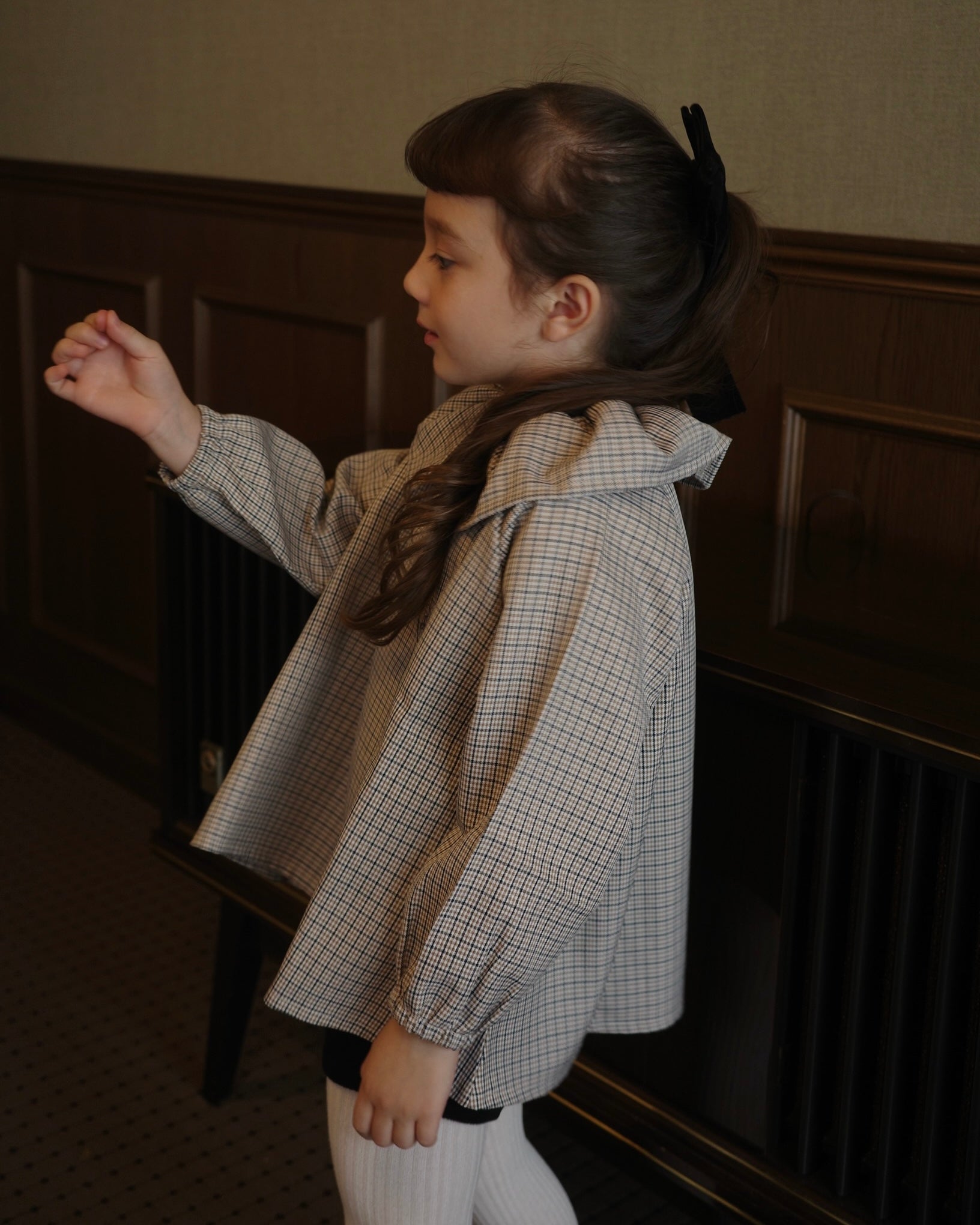 【10/22(wed)12:00 Launch】Sable gentle check blouse