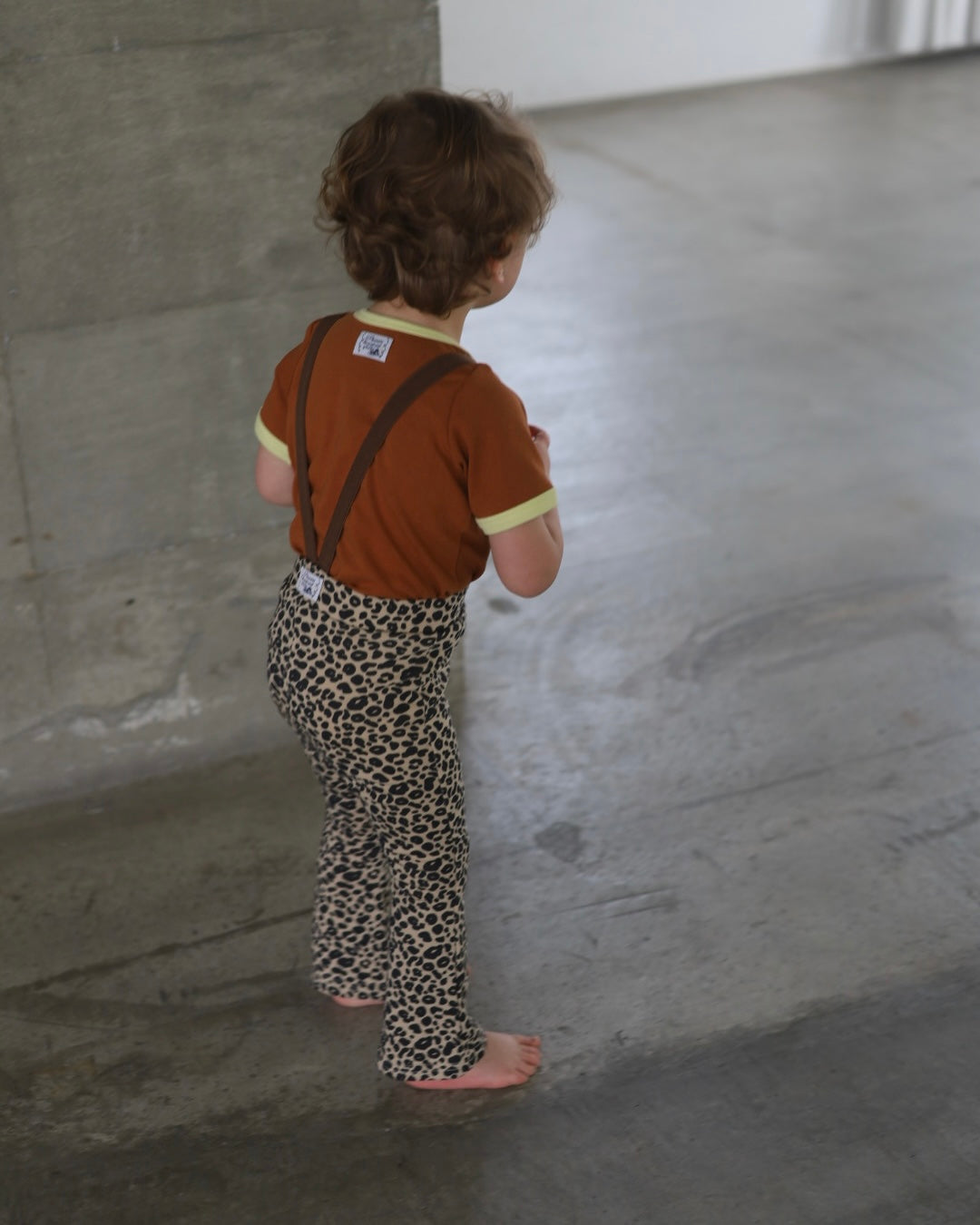 POIMERI petit leopard flare pants