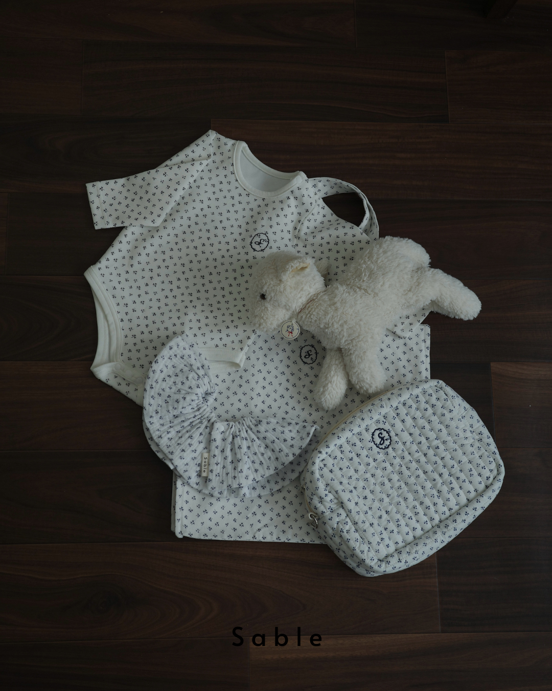 Sable clover rompers