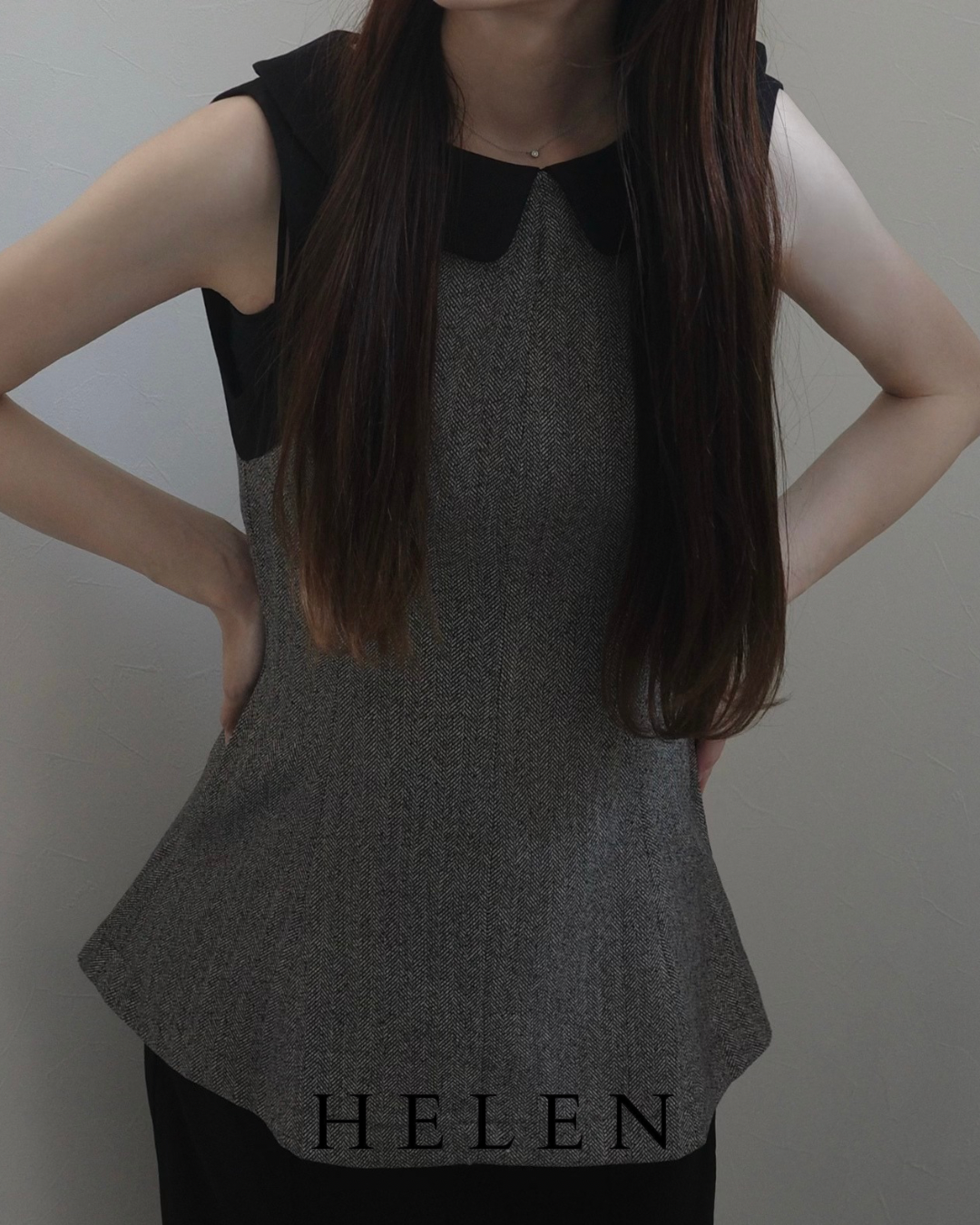 Helen×poimeri elan tweed tops