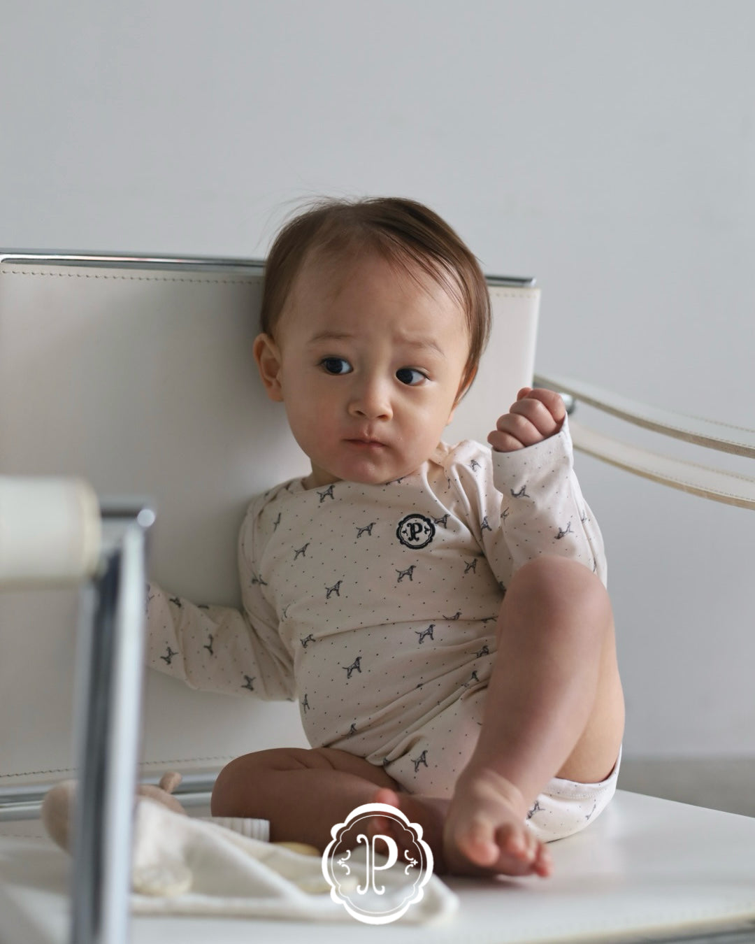 POIMERI Dalmatian dot rompers