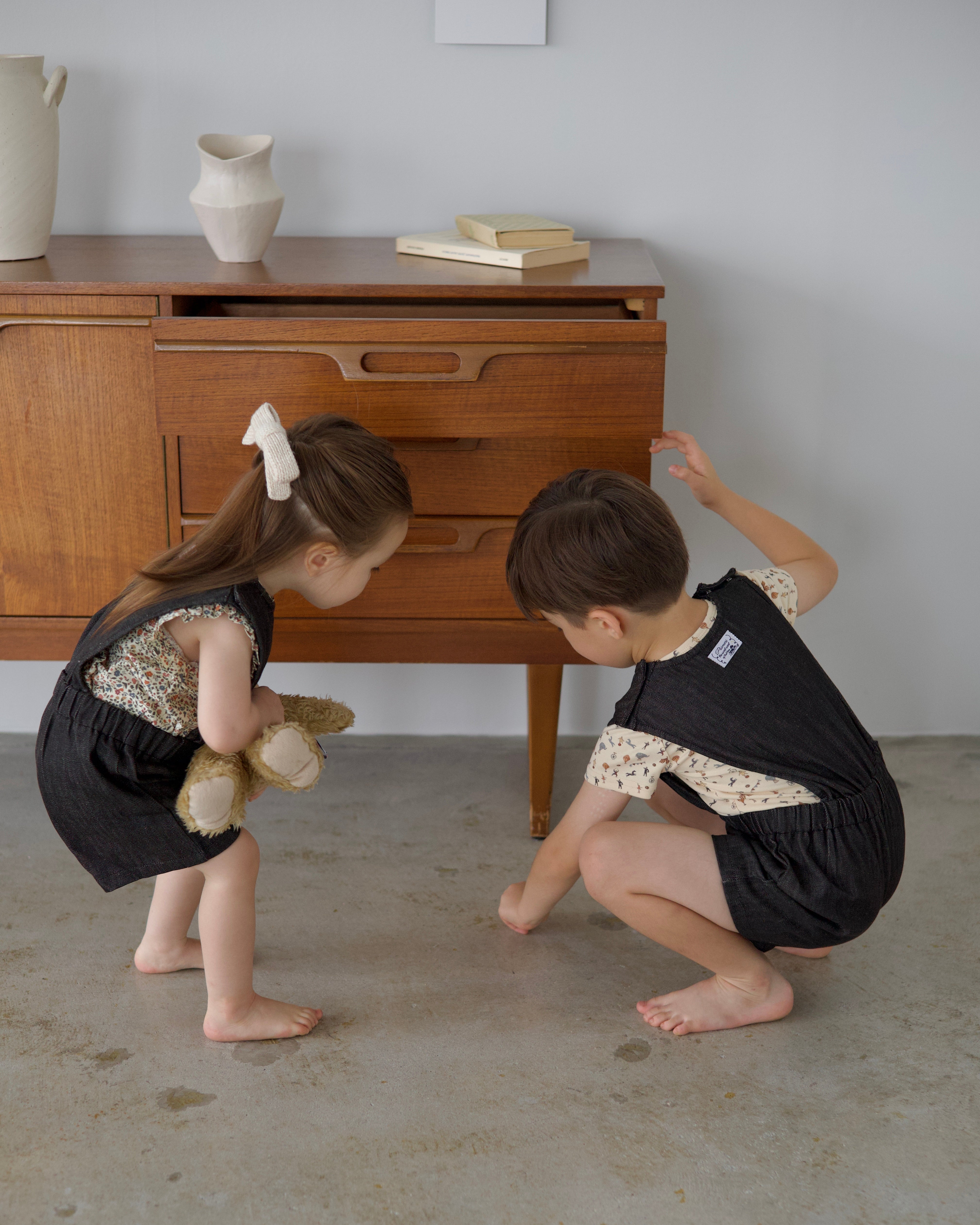 POIMERI denim shortall