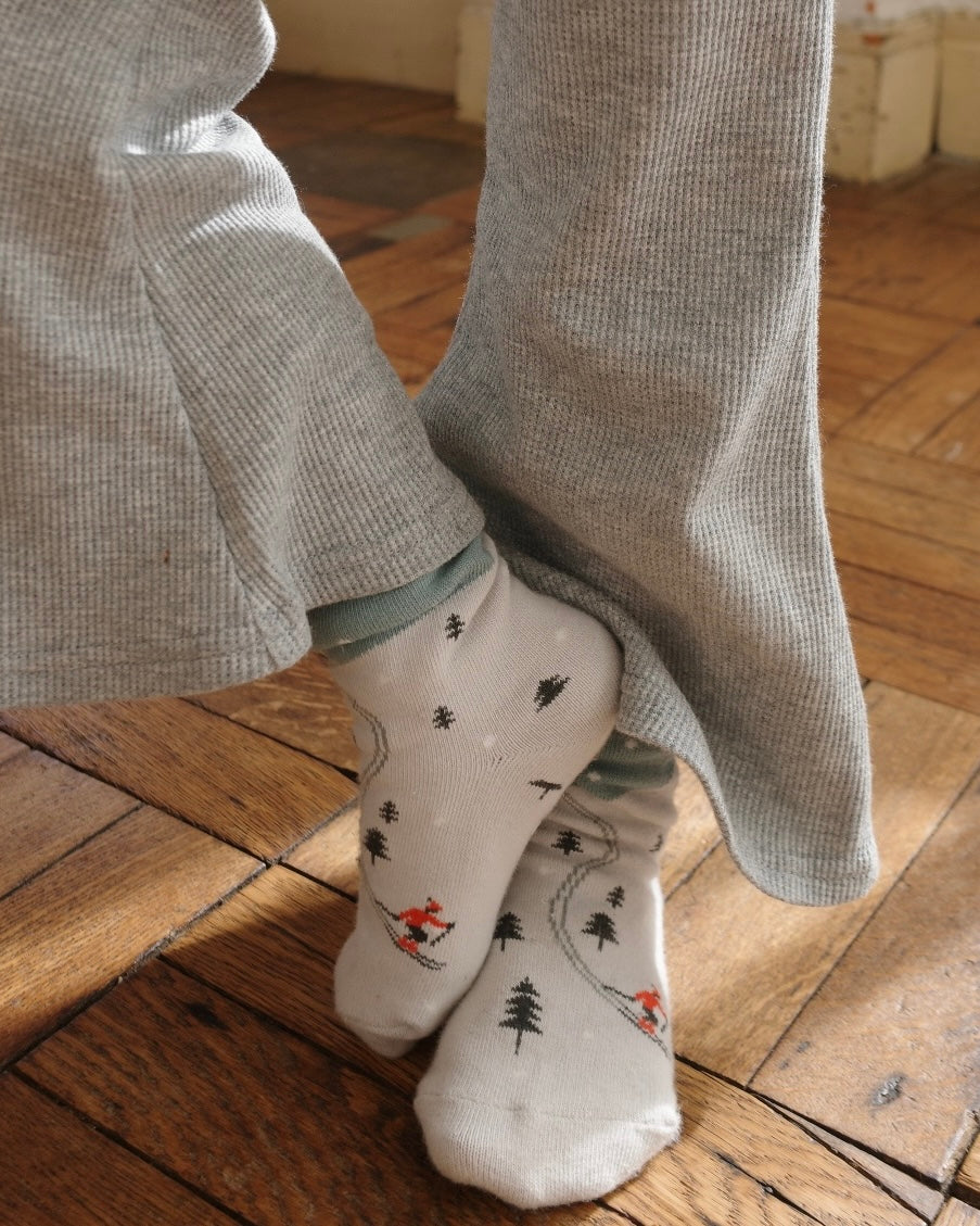 paperbalm leggings (gray×sax)