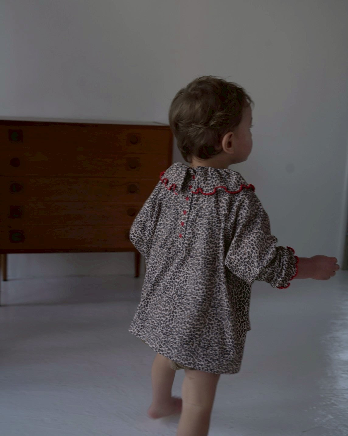 camilapole Little Leopard Frill Top