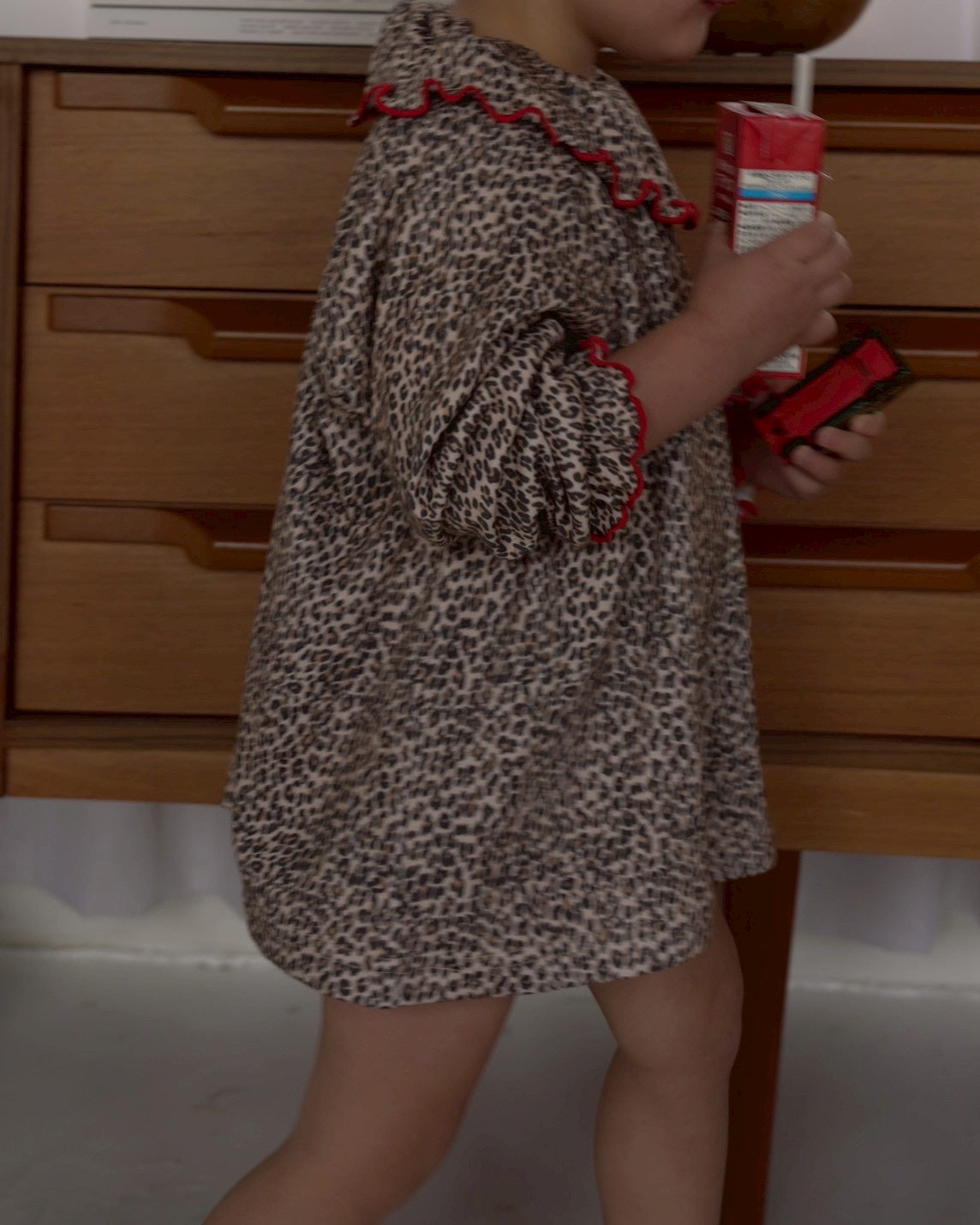 camilapole Little Leopard Frill Top