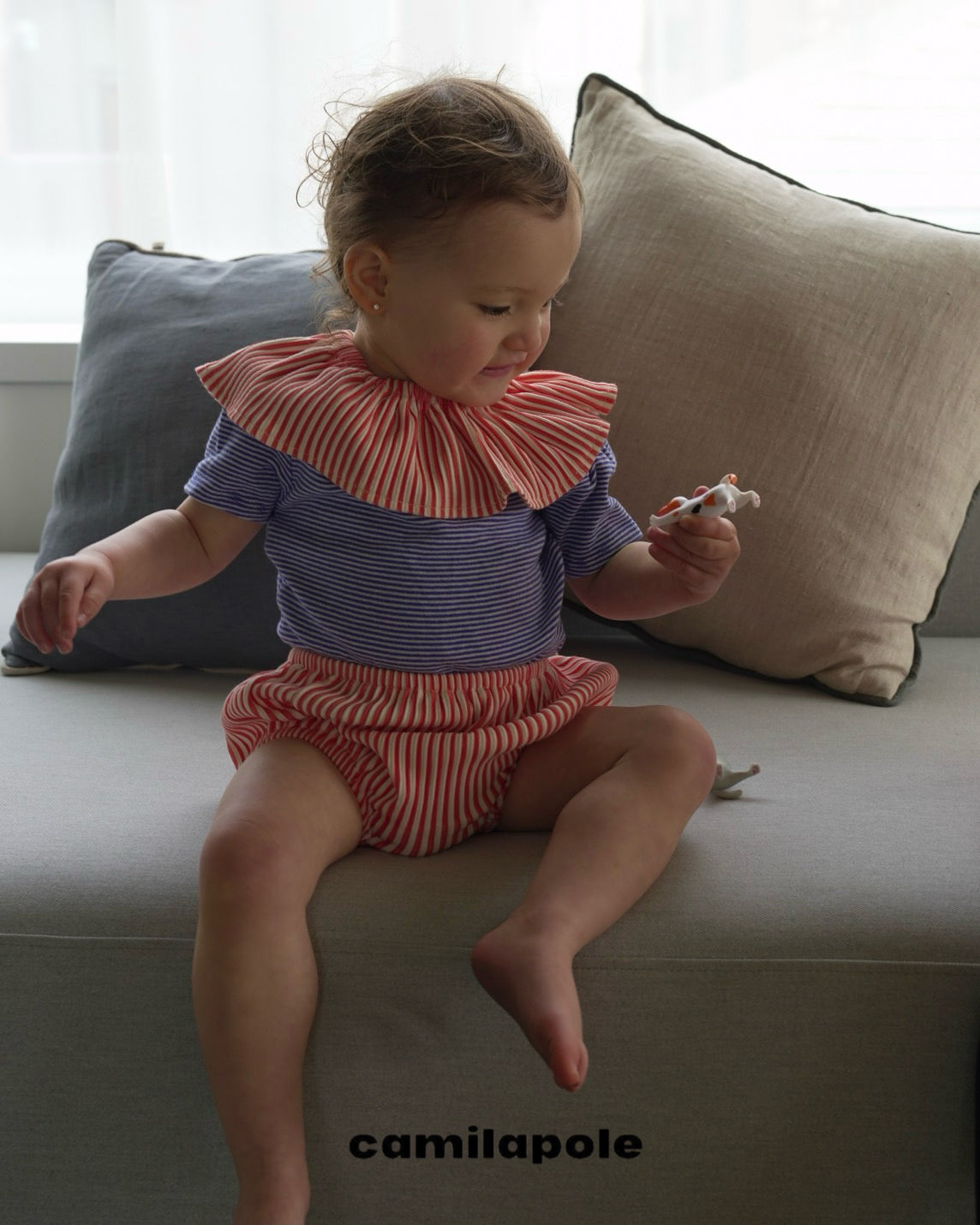 【 NEW ARRIVAL 】camilapole Gathered Stripe Bloomer