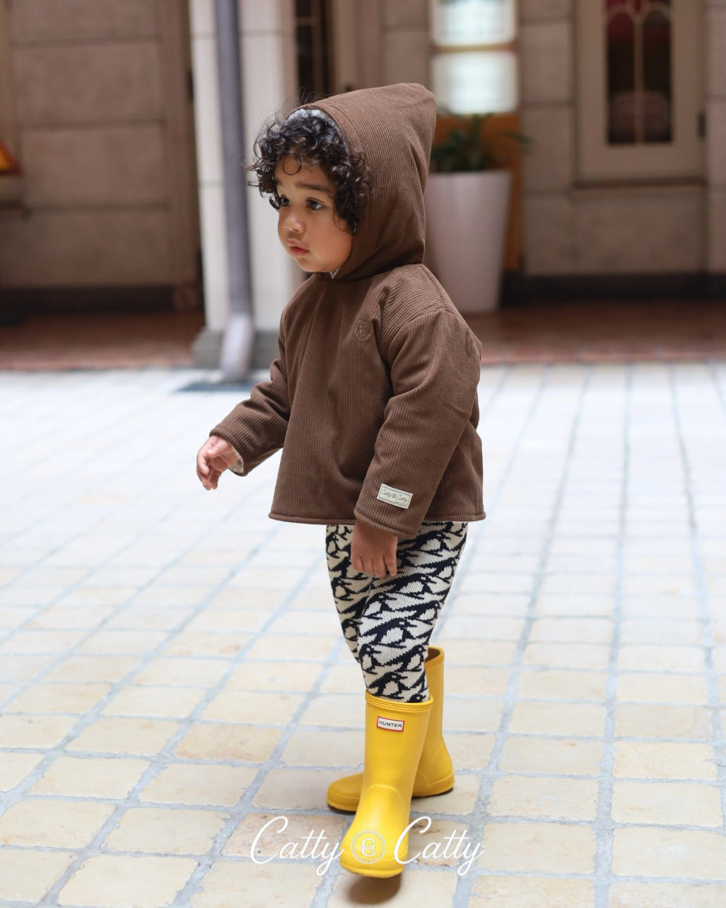 【POPUP先行/10.16 NEW】Catty&Catty CHILD BROWN COAT