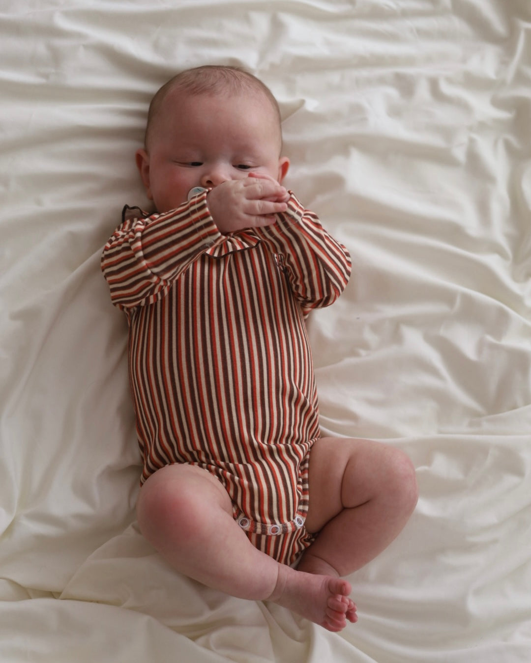 POIMERI Orangette stripe rompers
