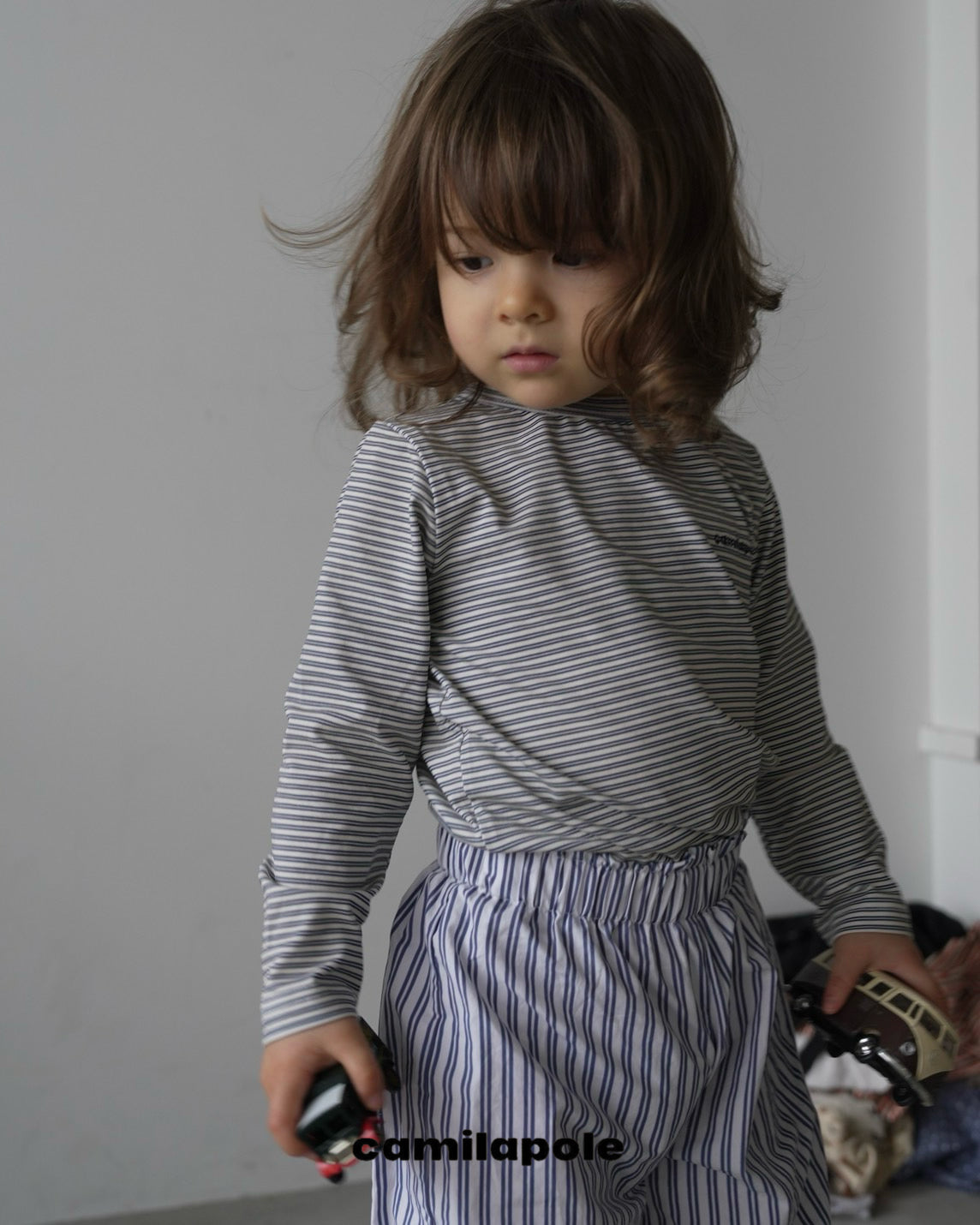 camilapole Ink Stripe Top