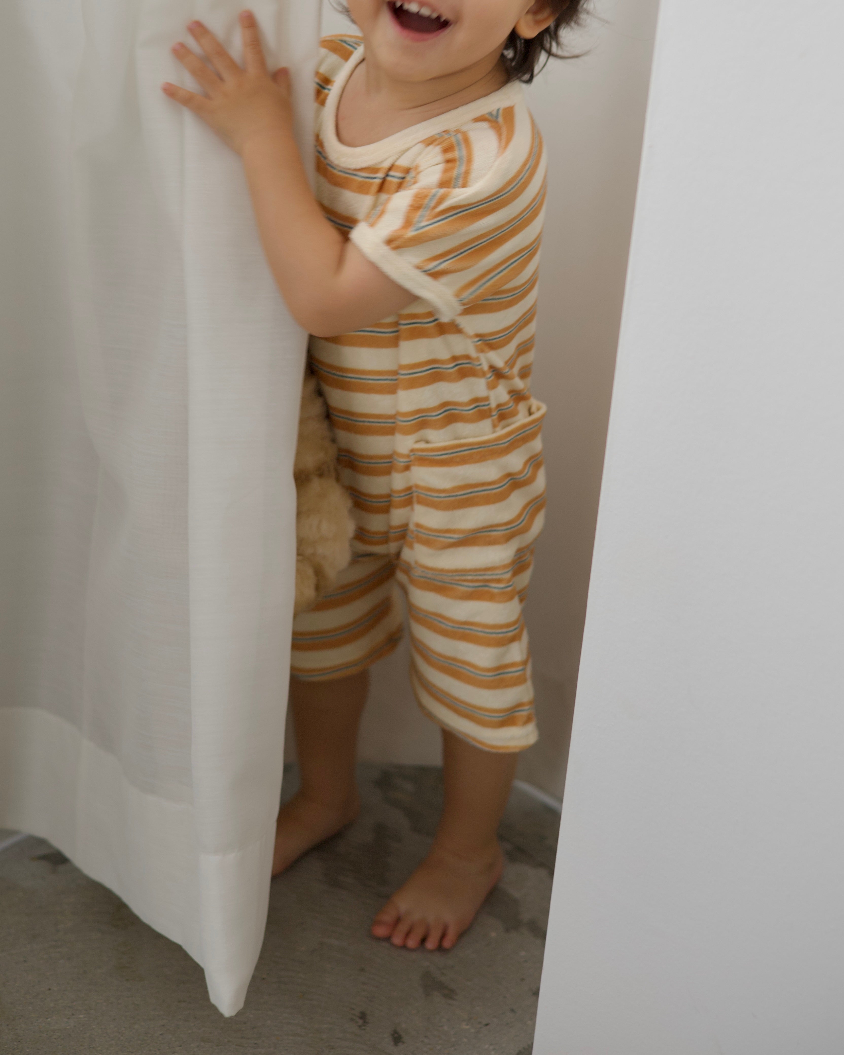 poimeri Lucas pile playsuit