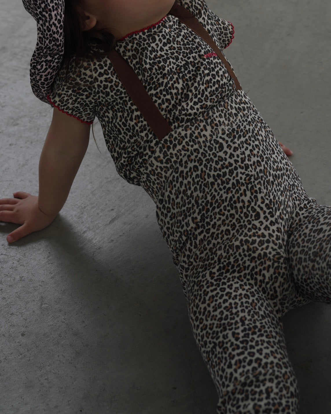 camilapole Little Leopard Picot Top