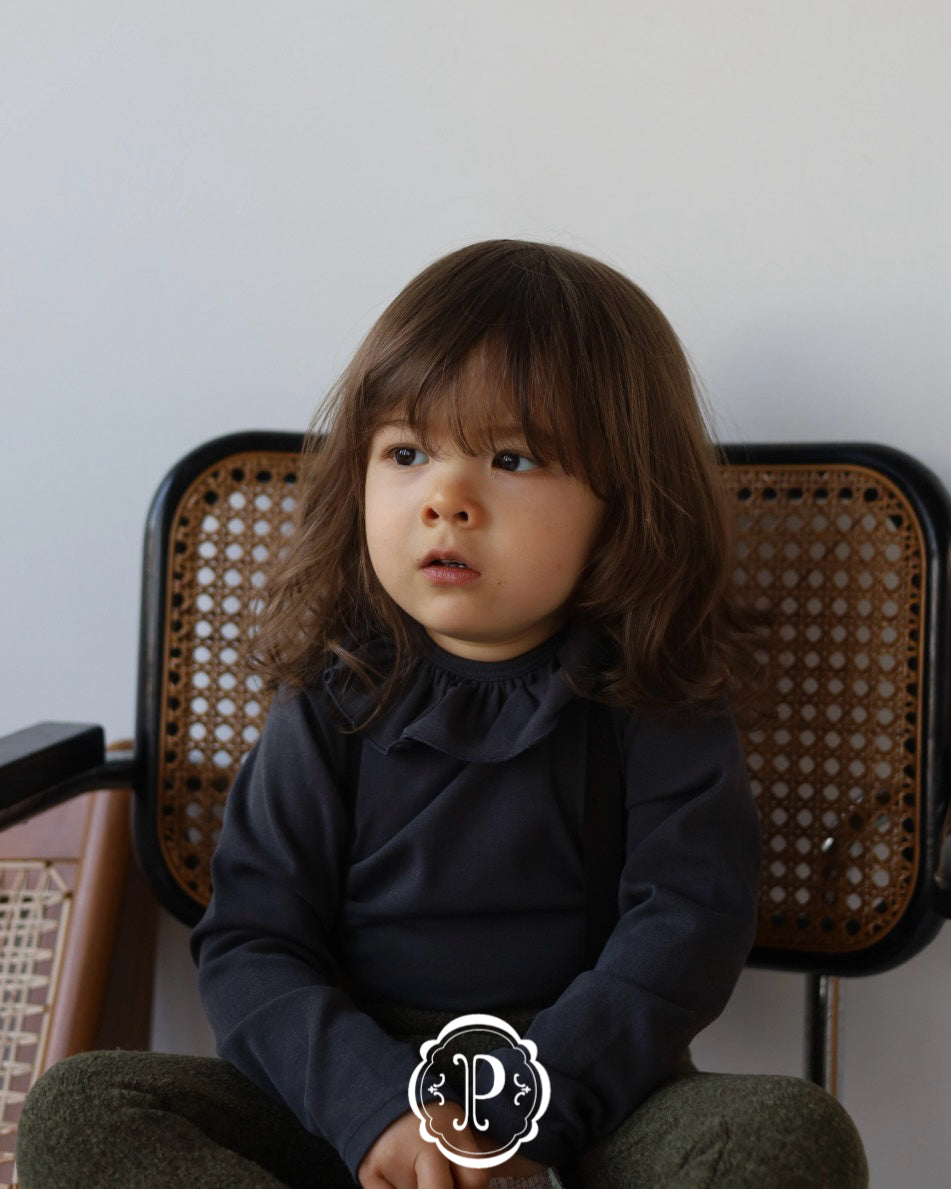 【2026 s/s 1st delivery】POIMERI charcoal frill tops