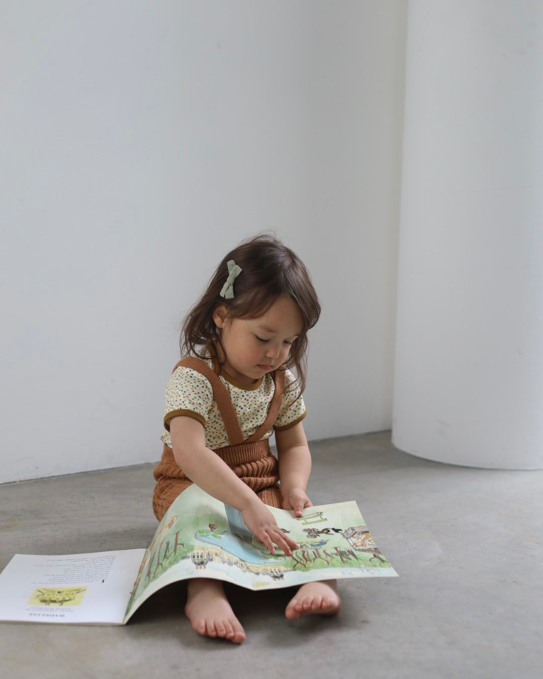 POIMERI terracotta cotton knit shorts