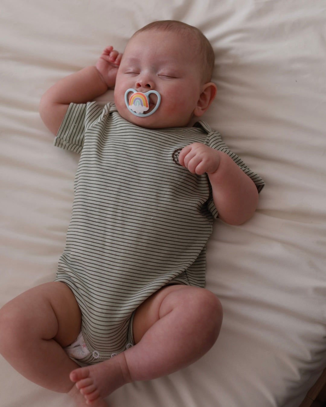 poimeri choco mint border rompers