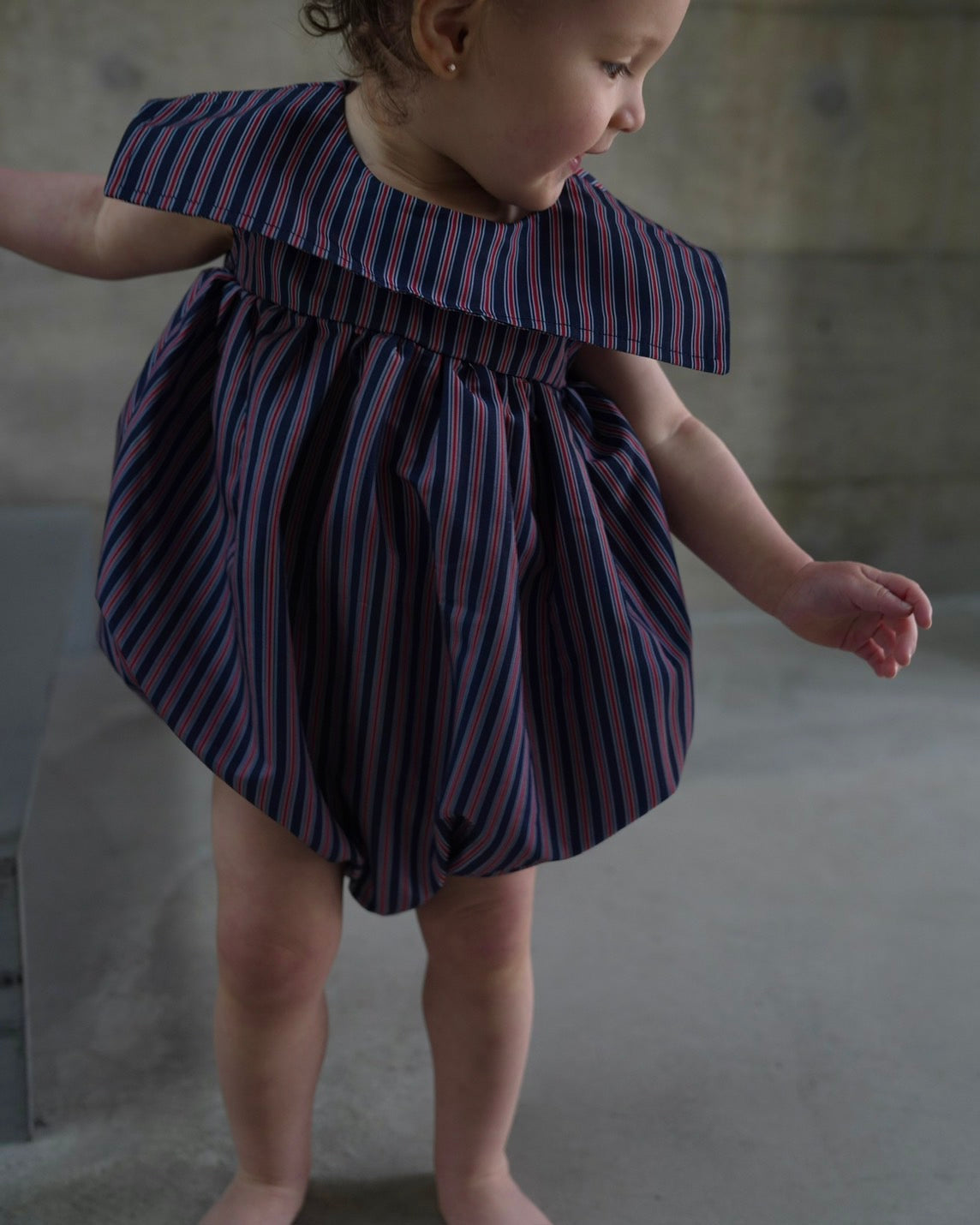 camilapole CLASSIC STRIPE SAILOR ROMPER