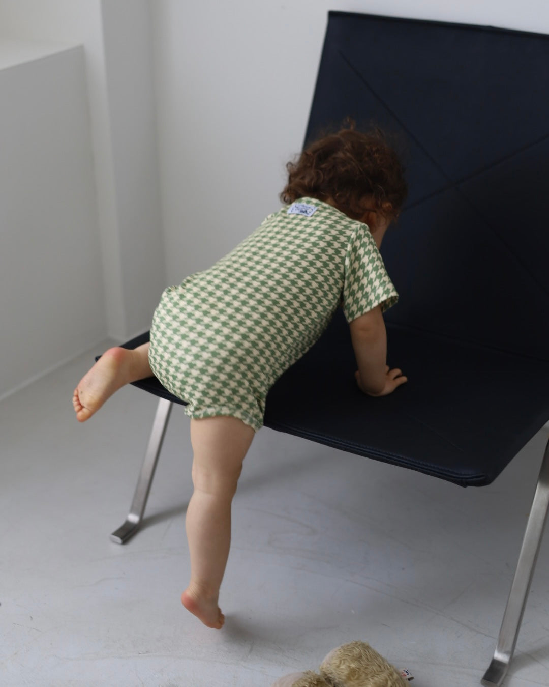 【 6.12 21:00~ Launch 】POIMERI green houndstooth rompers