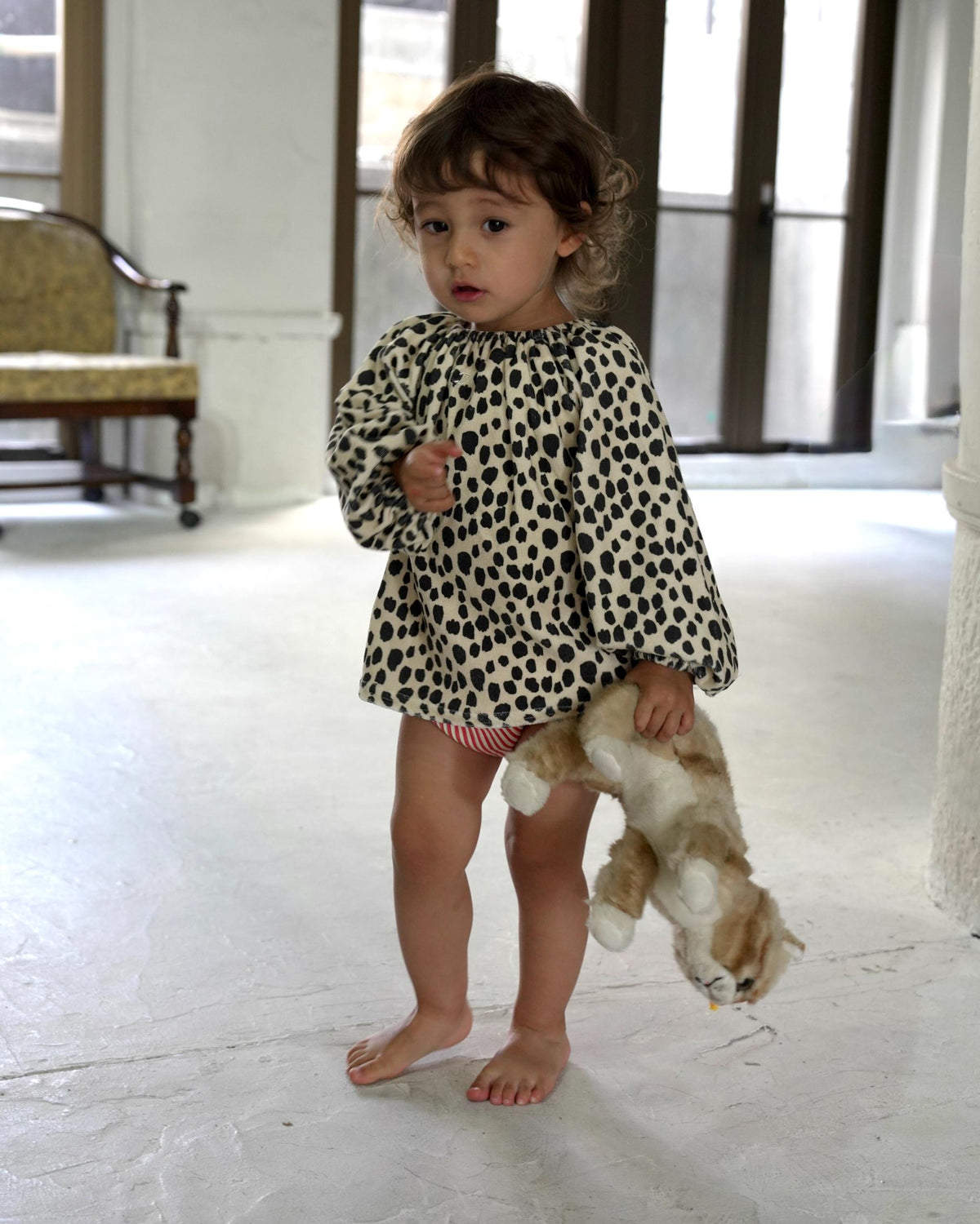 【 9.11 21:00〜NEW 】CAMILAPOLE Tone Leopard SmockTop