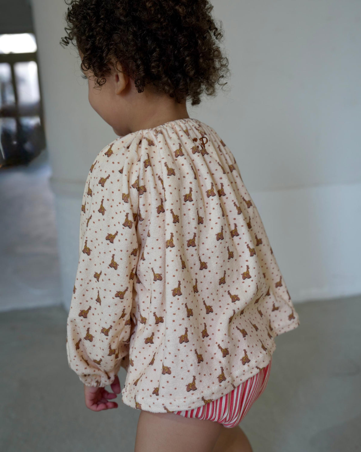 【 9.11 21:00 Launch 】CAMILAPOLE Caramel Giraffe Smock Top