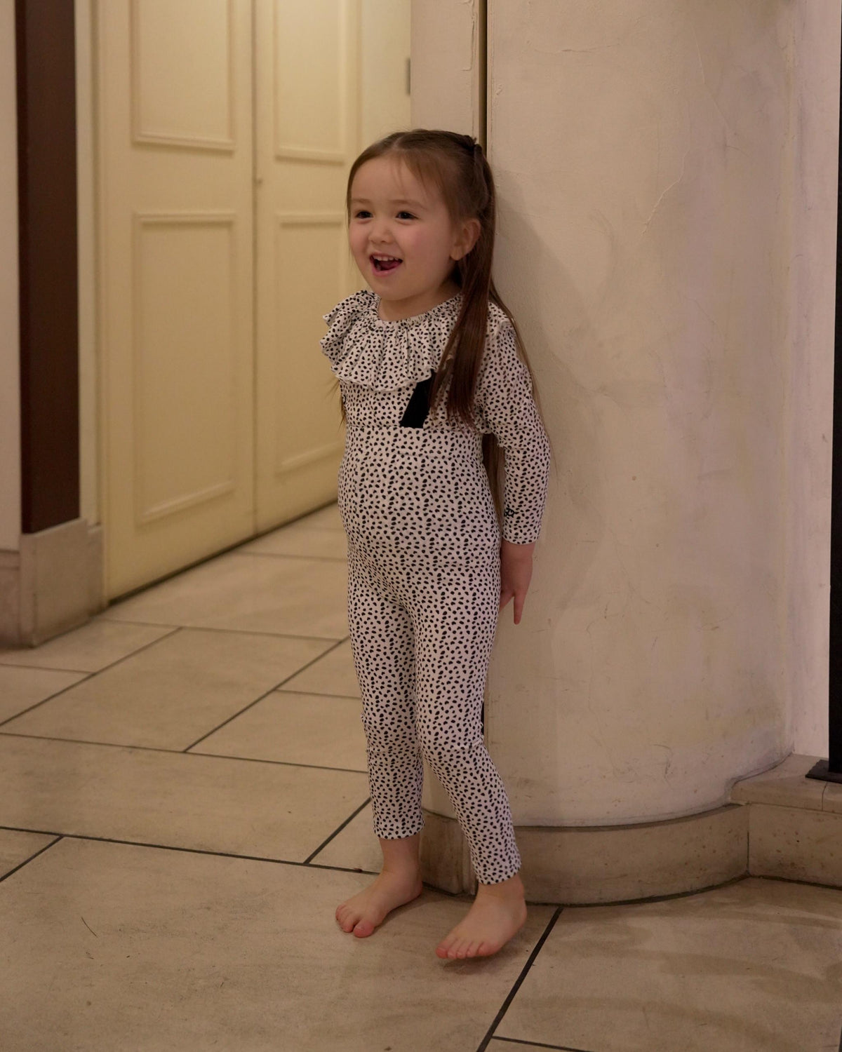 【POPUP先行/10.16 NEW】CAMILAPOLE DALMATIAN DOT RUFFLE TOP