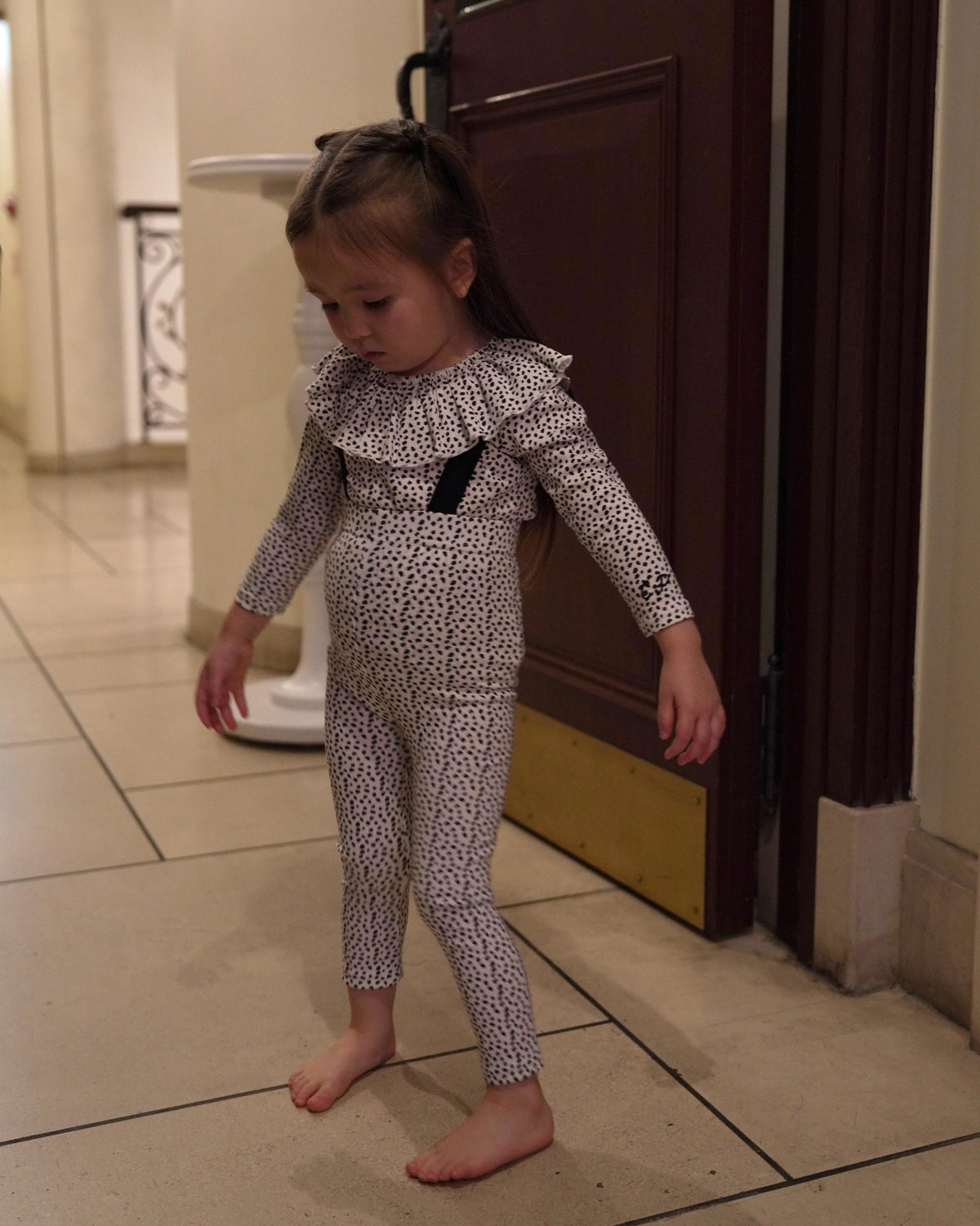 【POPUP先行/10.16 NEW】CAMILAPOLE DALMATIAN DOT RUFFLE TOP