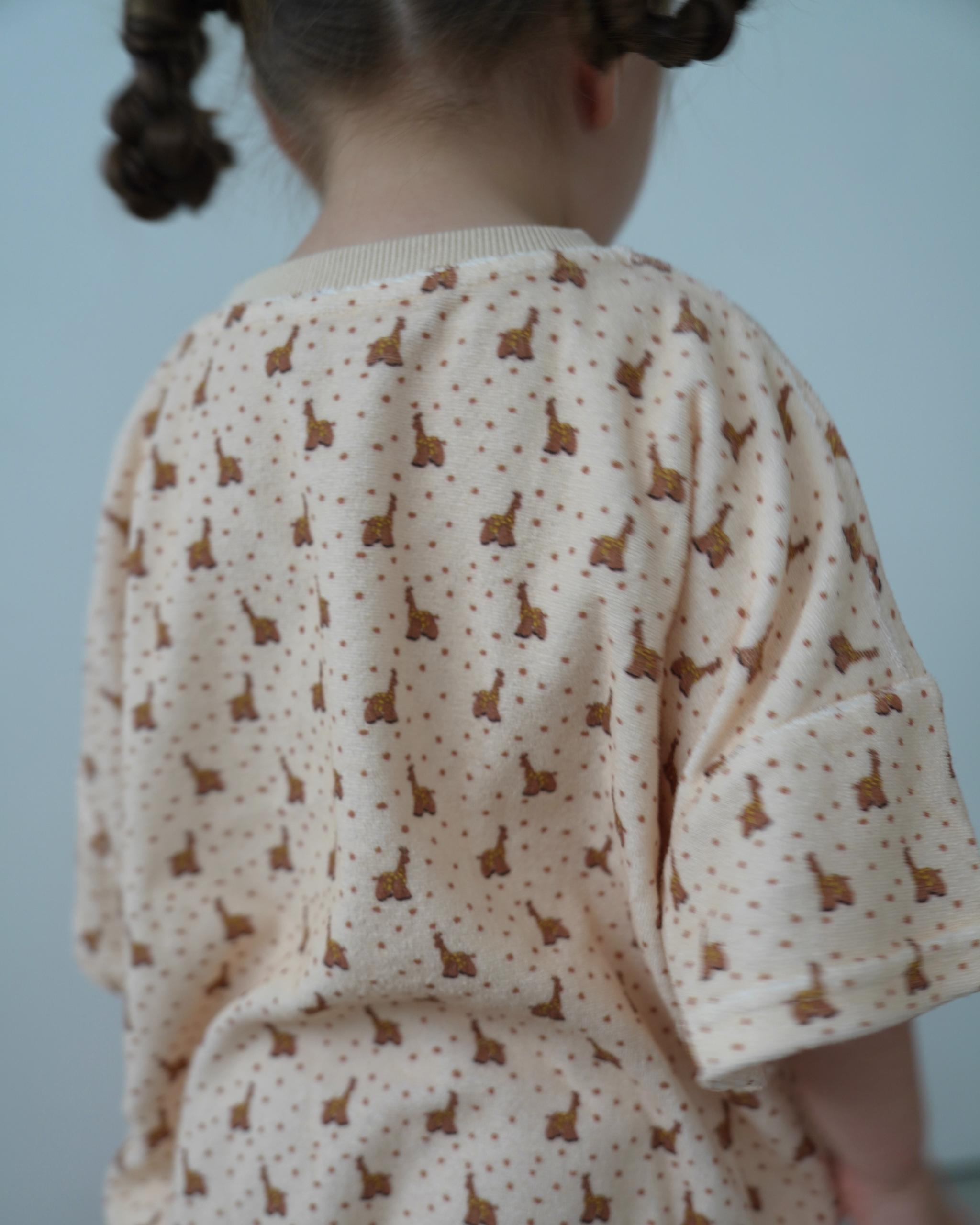 【 7.17 21:00〜NEW 】CAMILAPOLE Caramel Giraffe Terry Romper