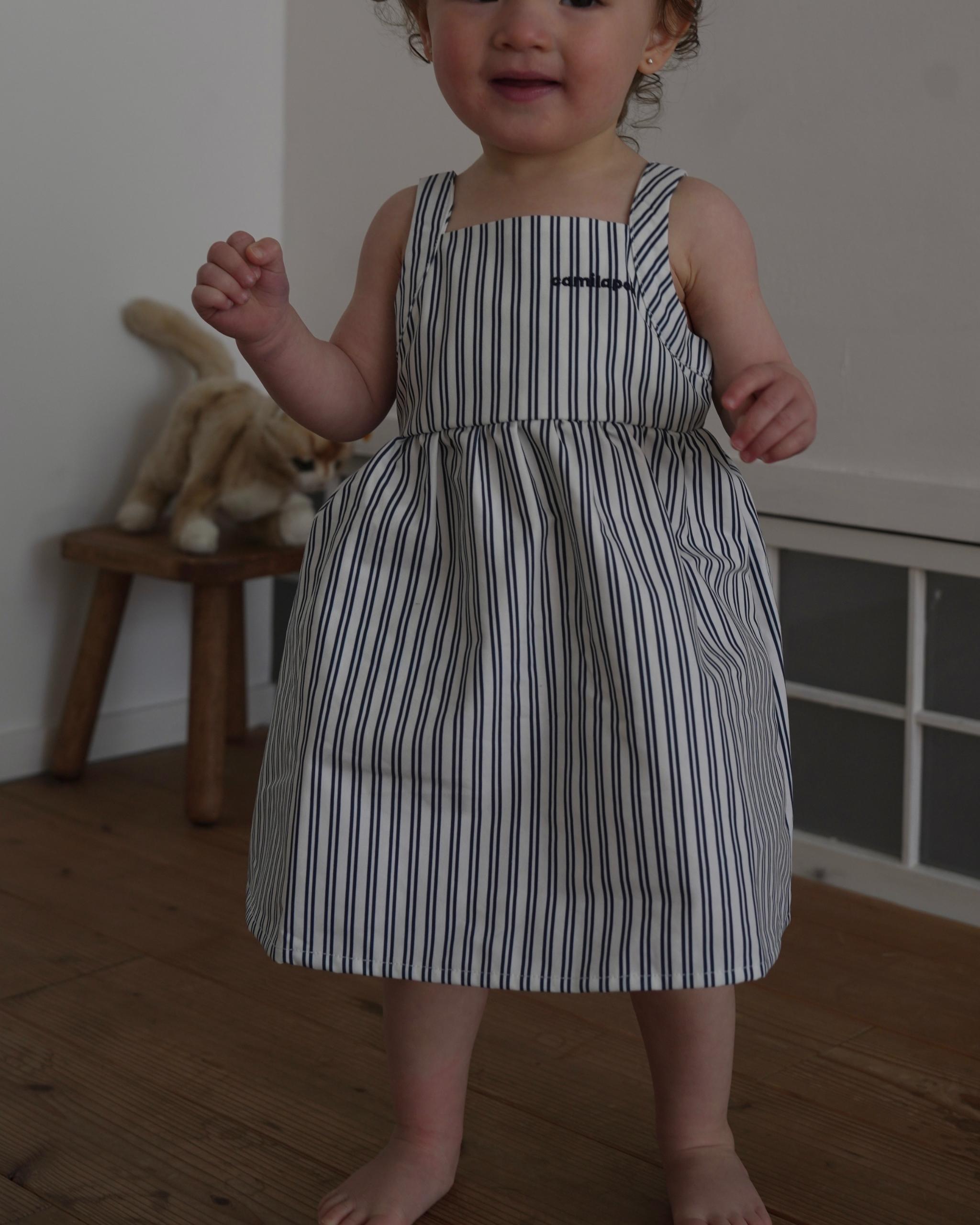 【2026 s/s 3rd delivery /Early Summer Collection】camilapole Ink Stripe Dress