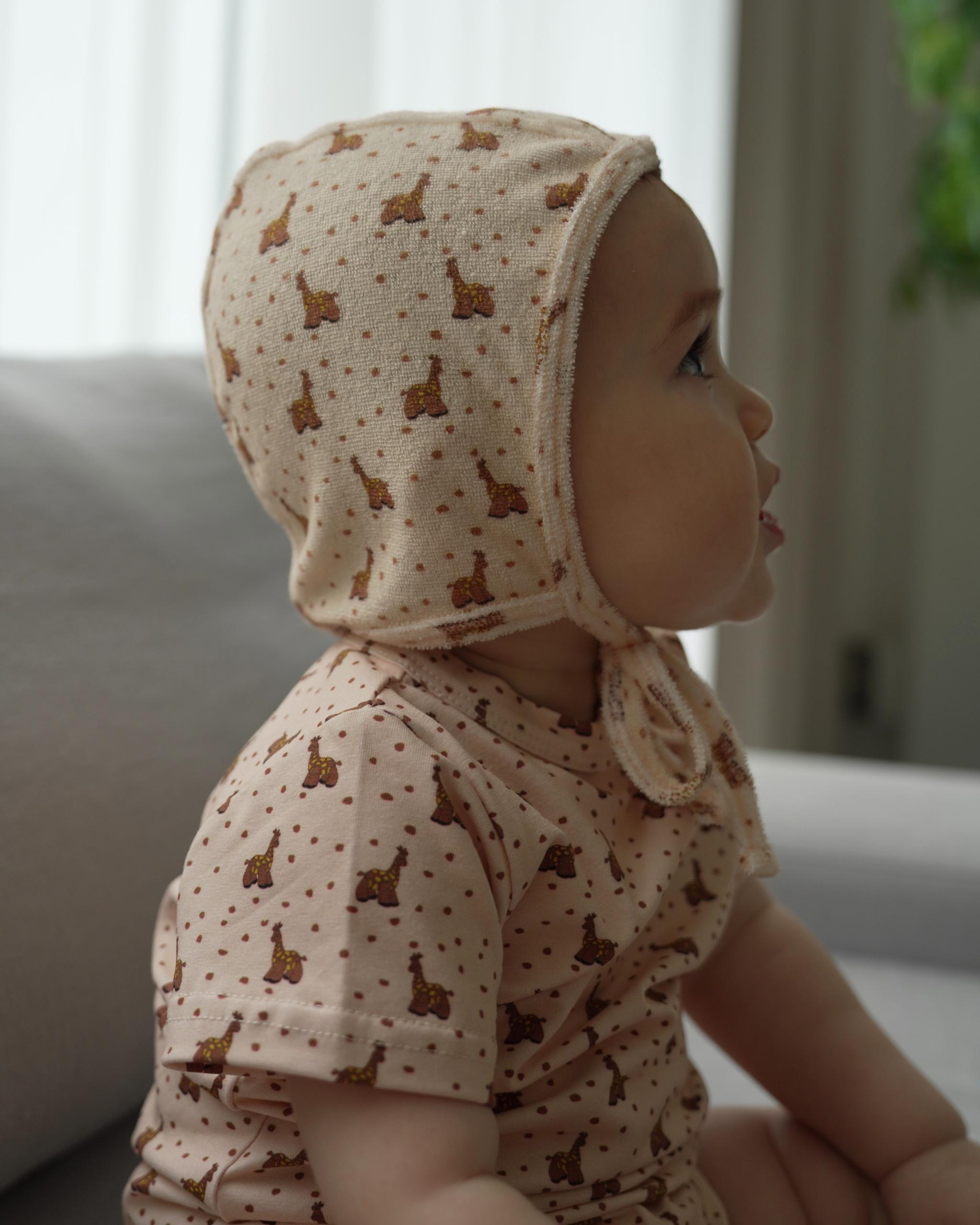 【 7.17 21:00〜NEW 】CAMILAPOLE Caramel Giraffe Terry Bonnet