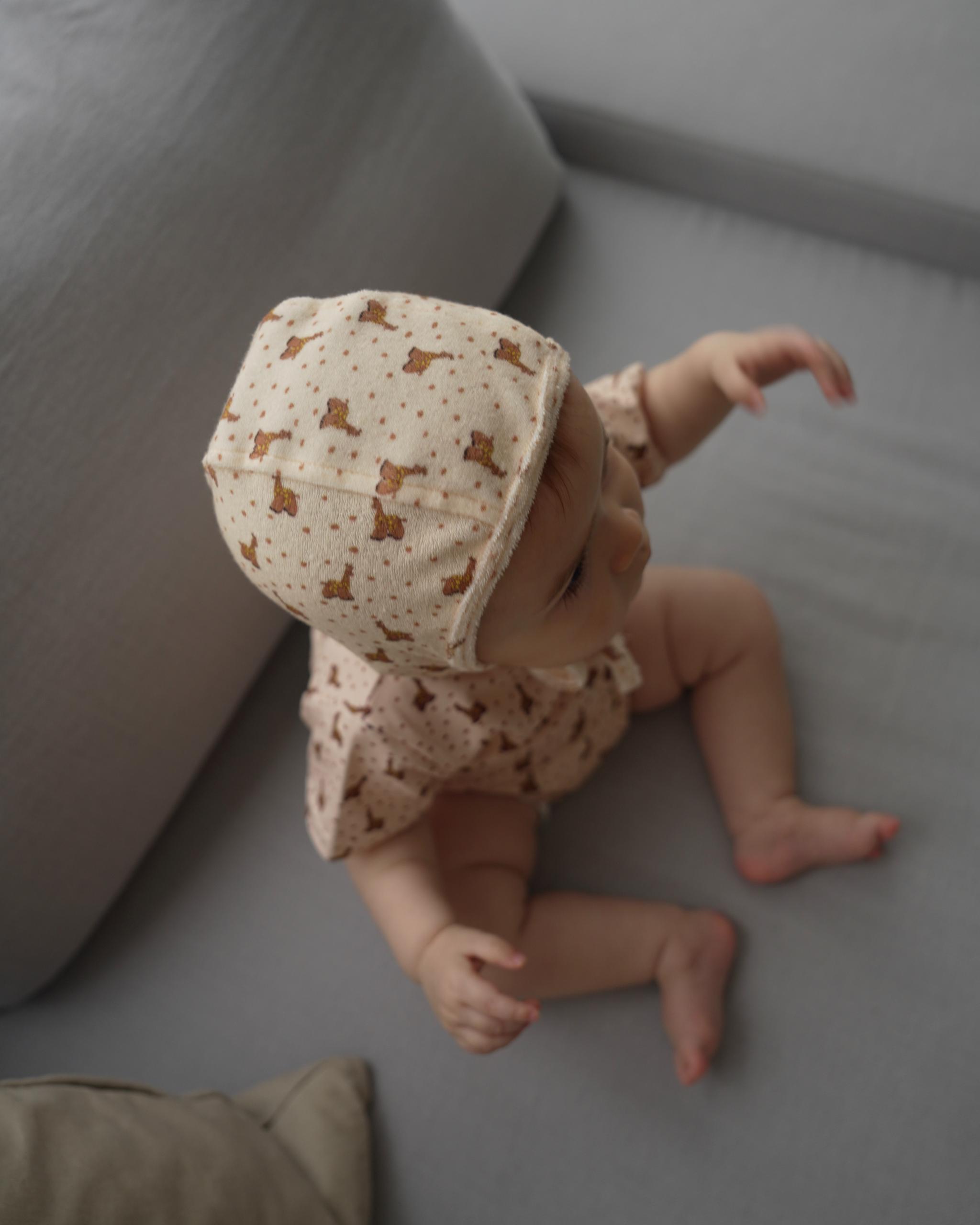 【 7.17 21:00〜NEW 】CAMILAPOLE Caramel Giraffe Terry Bonnet