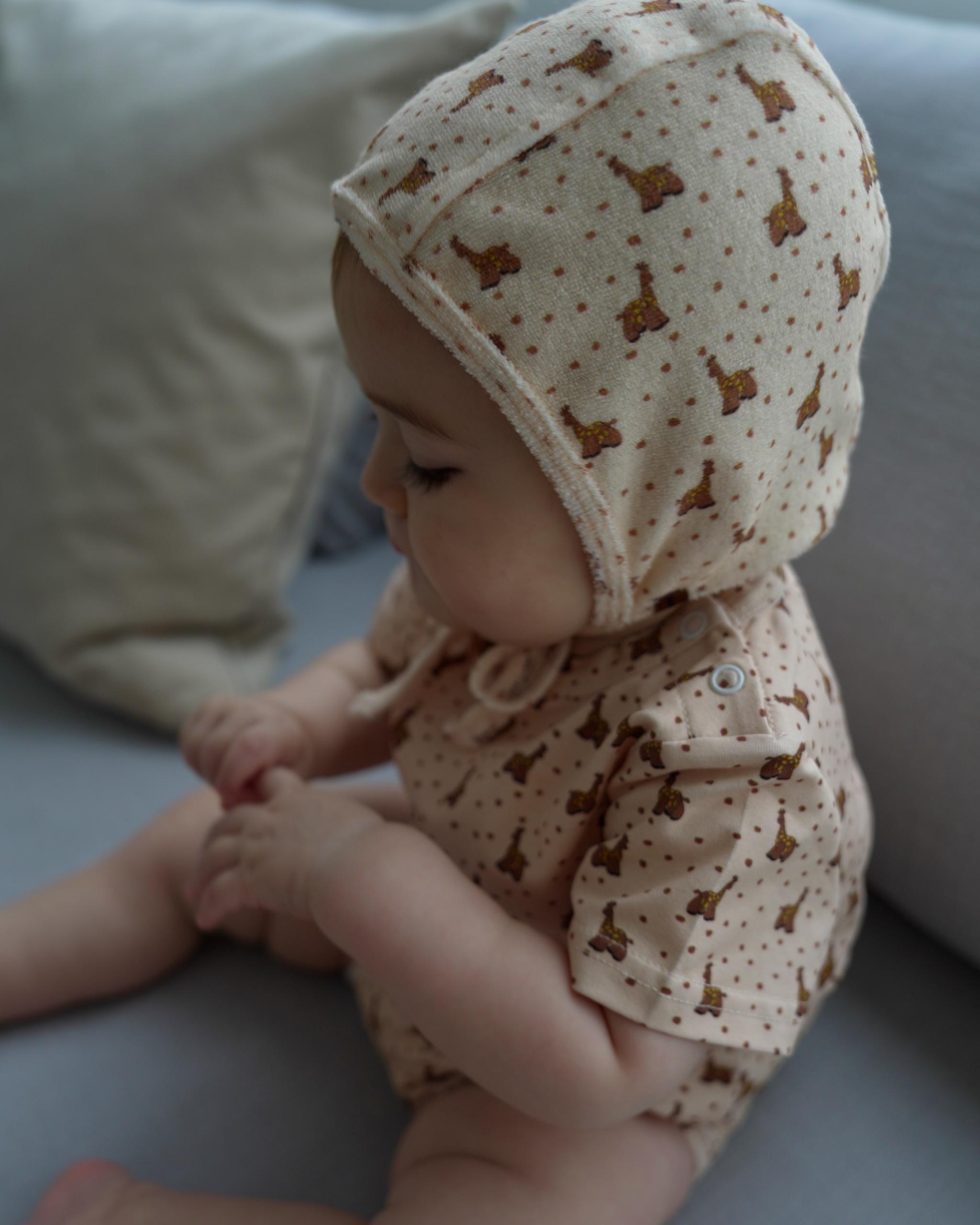 【 7.17 21:00〜NEW 】CAMILAPOLE Caramel Giraffe Terry Bonnet