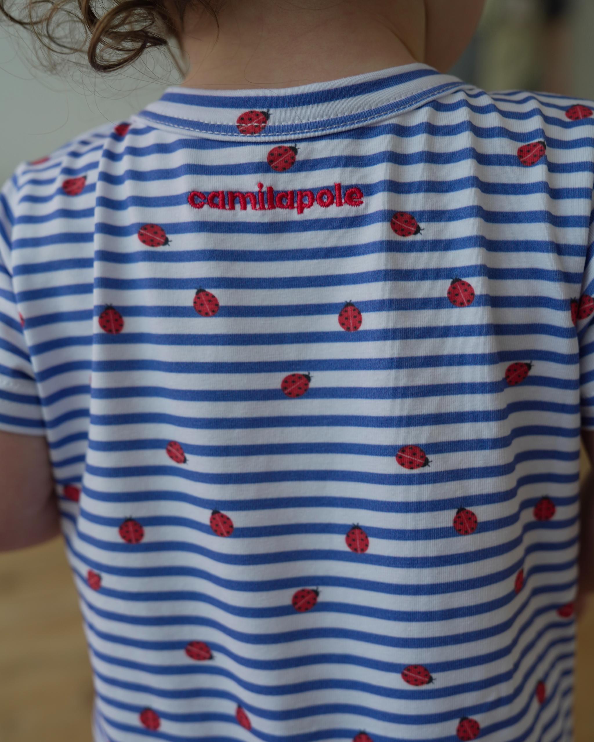 【2026 s/s 3rd delivery /Early Summer Collection】camilapole Ladybug Stripe Romper