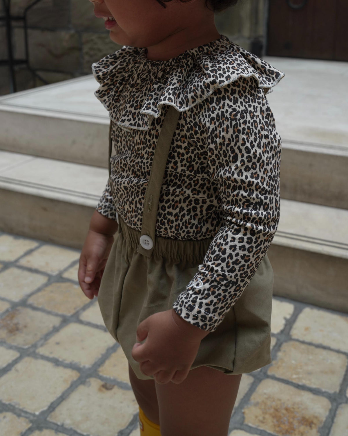 【POPUP先行/10.16 NEW】CAMILAPOLE LITTLE LEOPARD RUFFLE TOP