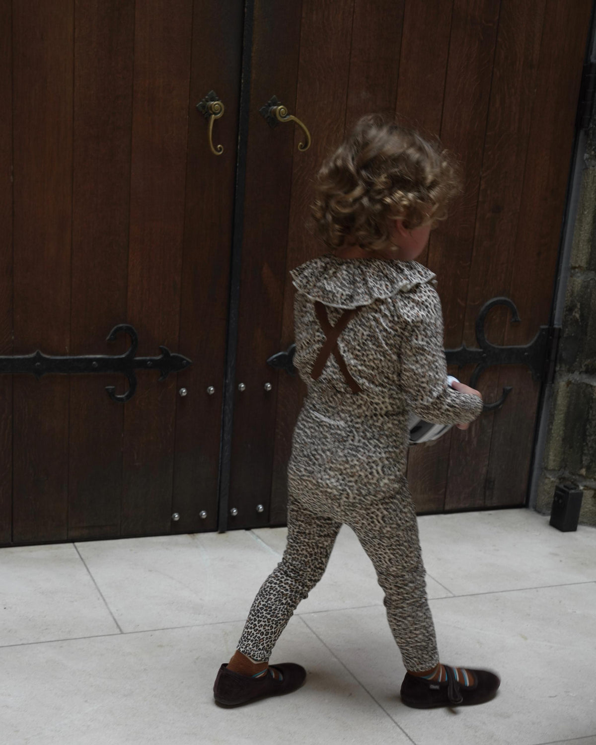 【POPUP先行/10.16 NEW】CAMILAPOLE LITTLE LEOPARD RUFFLE TOP