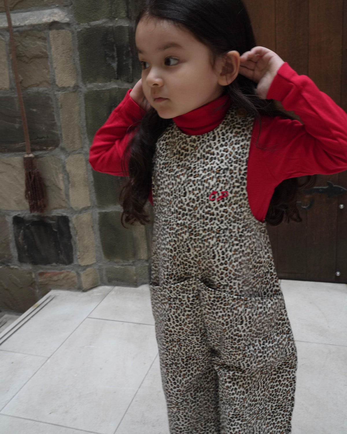 【POPUP先行/10.16 NEW】CAMILAPOLE LITTLE LEOPARD RUFFLE TOP