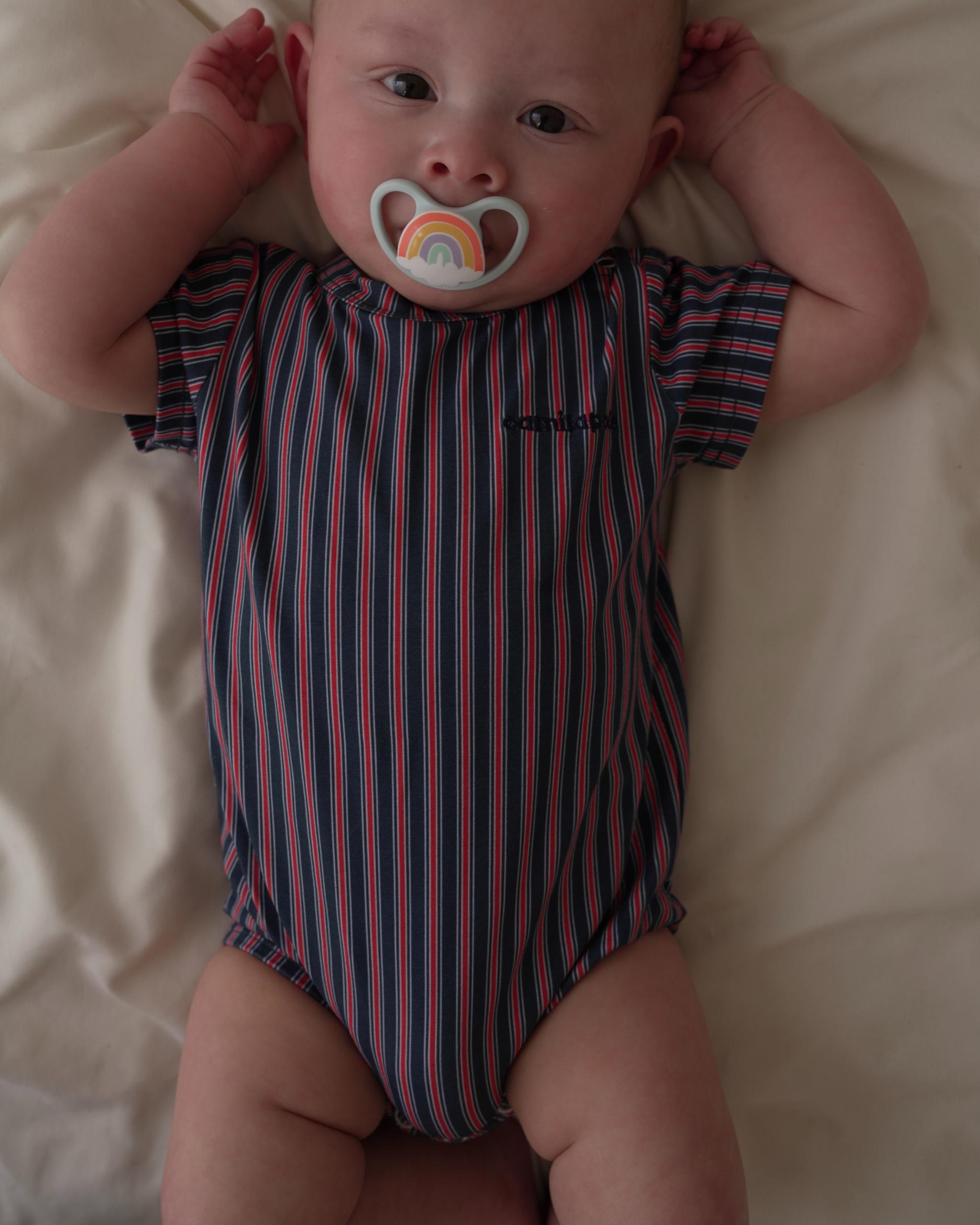 【2026 s/s 3rd delivery /Early Summer Collection】camilapole Classic Stripe Romper