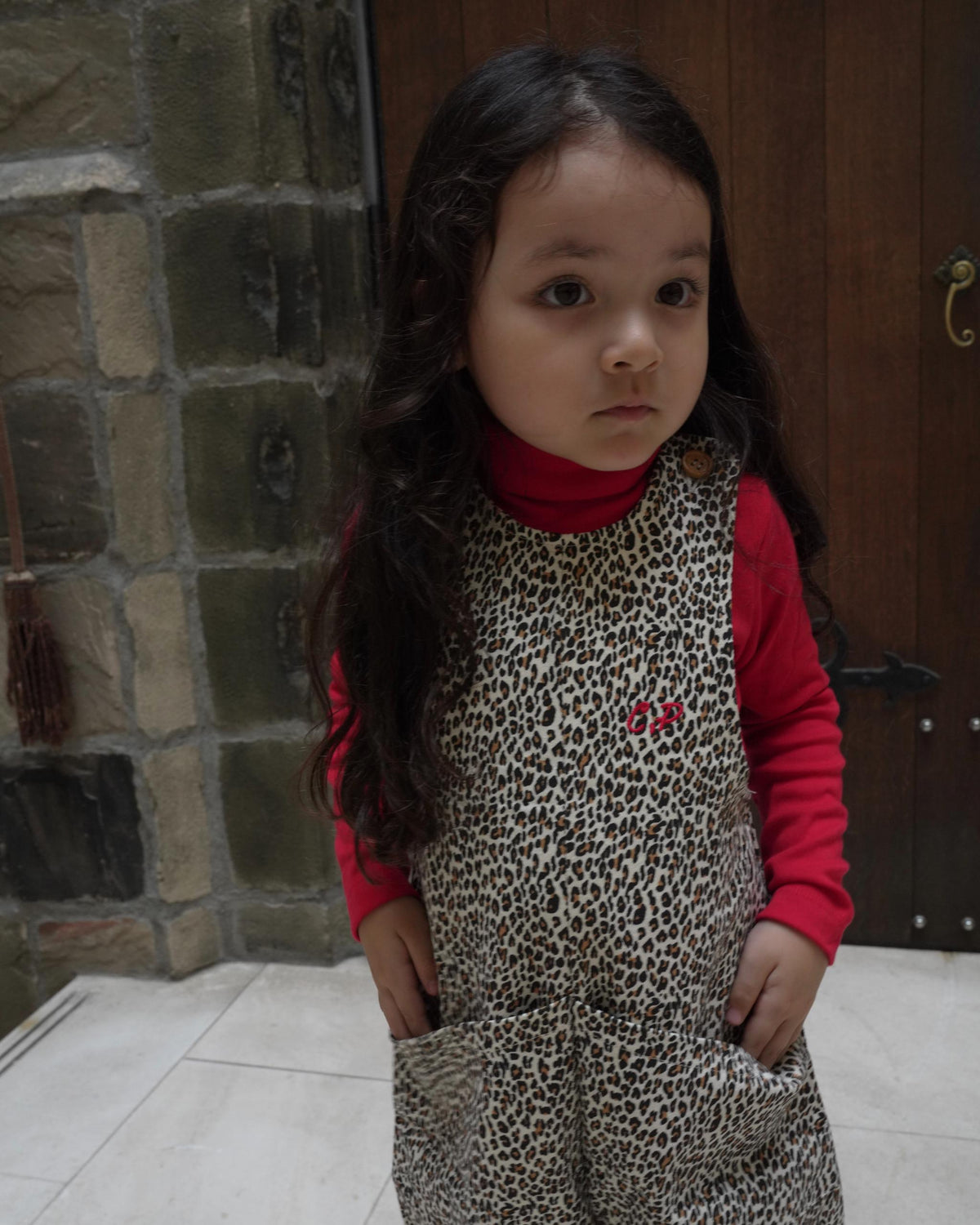 【POPUP先行/10.16 NEW】CAMILAPOLE LITTLE LEOPARD RUFFLE TOP
