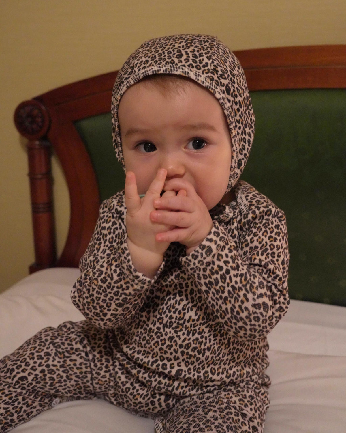 【POPUP先行/10.16 NEW】CAMILAPOLE LITTLE LEOPARD RIB BONNET