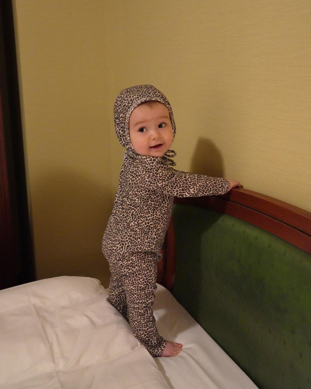 【POPUP先行/10.16 NEW】CAMILAPOLE LITTLE LEOPARD RIB BONNET