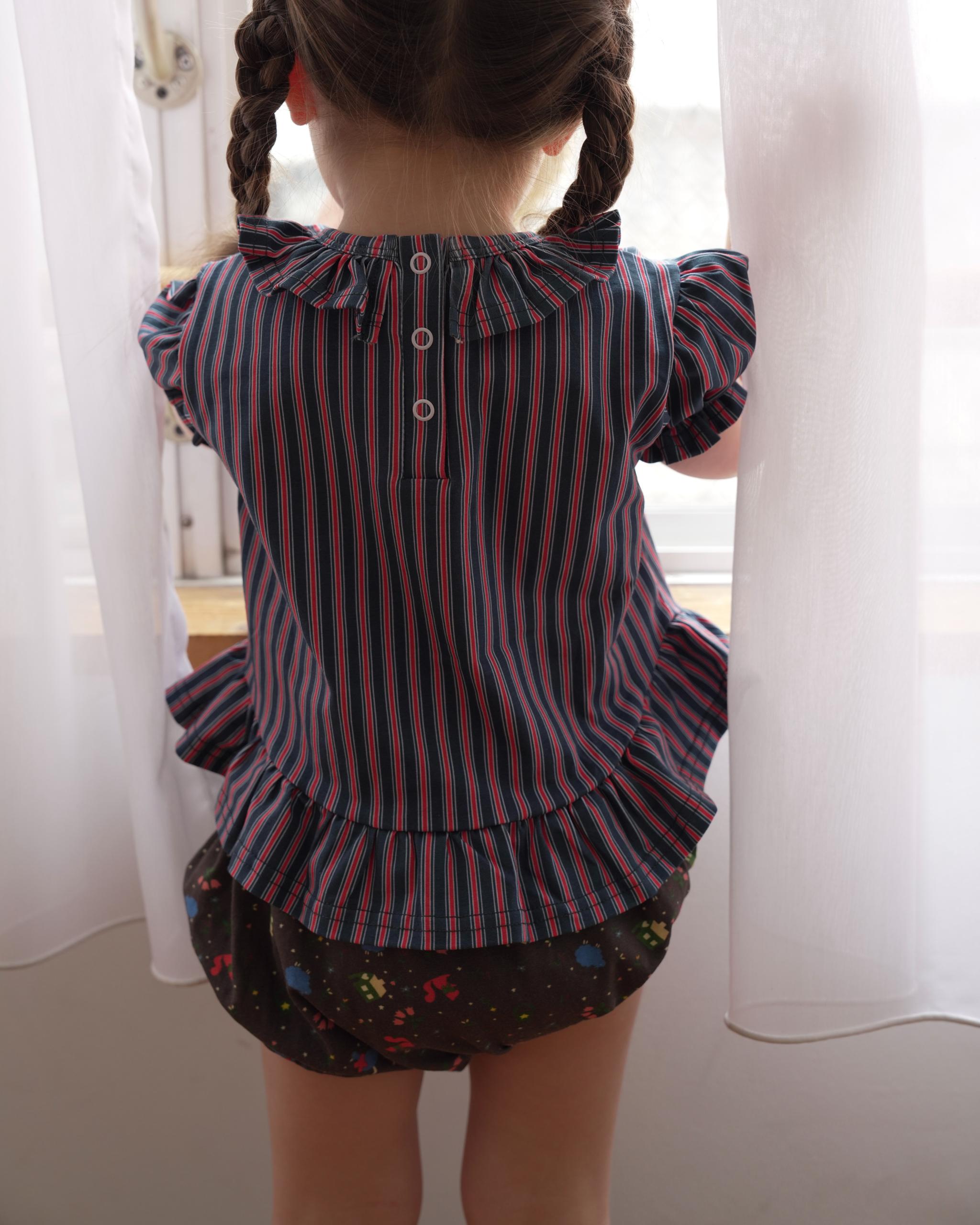 【2026 s/s 3rd delivery /Early Summer Collection】camilapole Classic Stripe Peplum Top