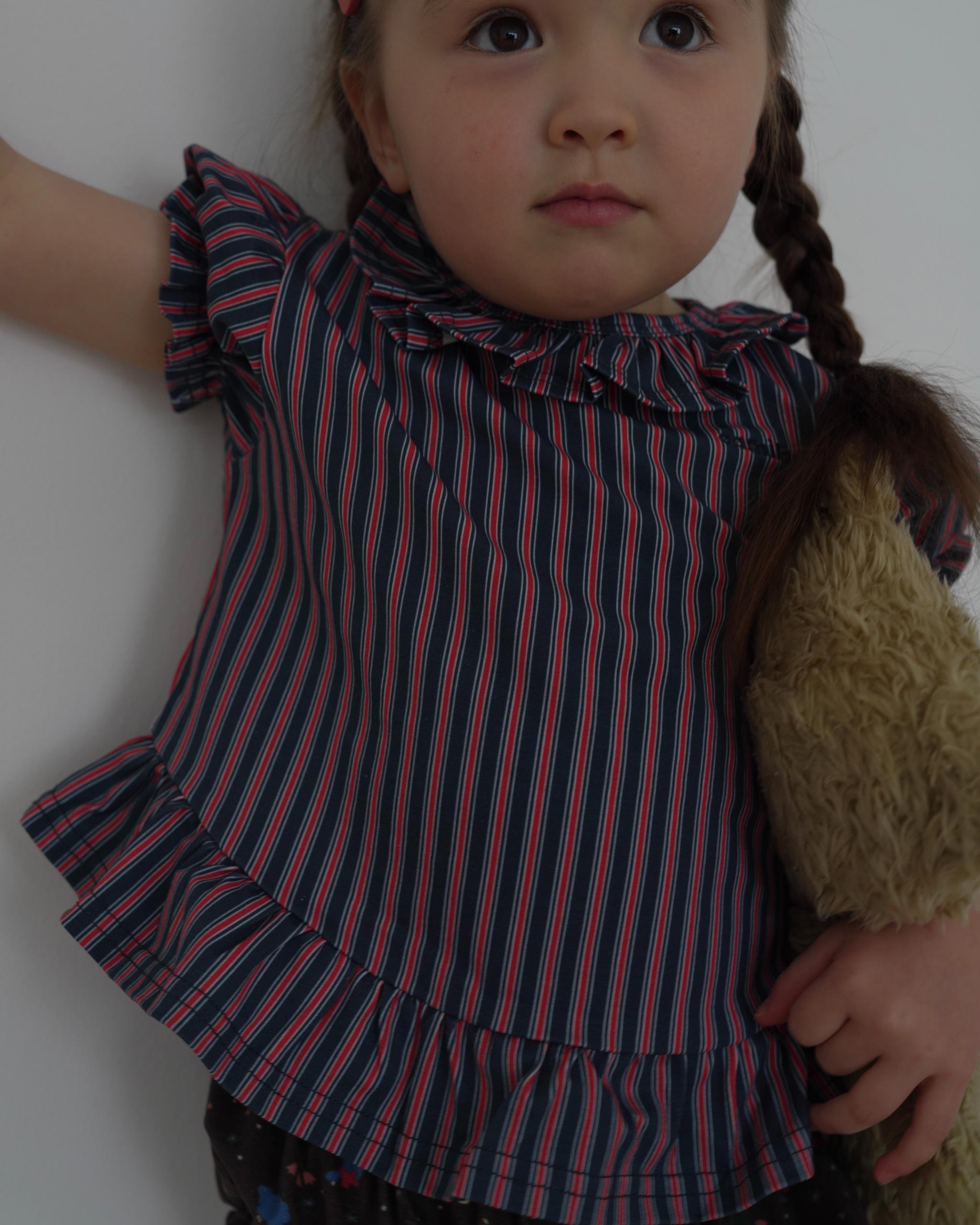 camilapole Classic Stripe Peplum Top