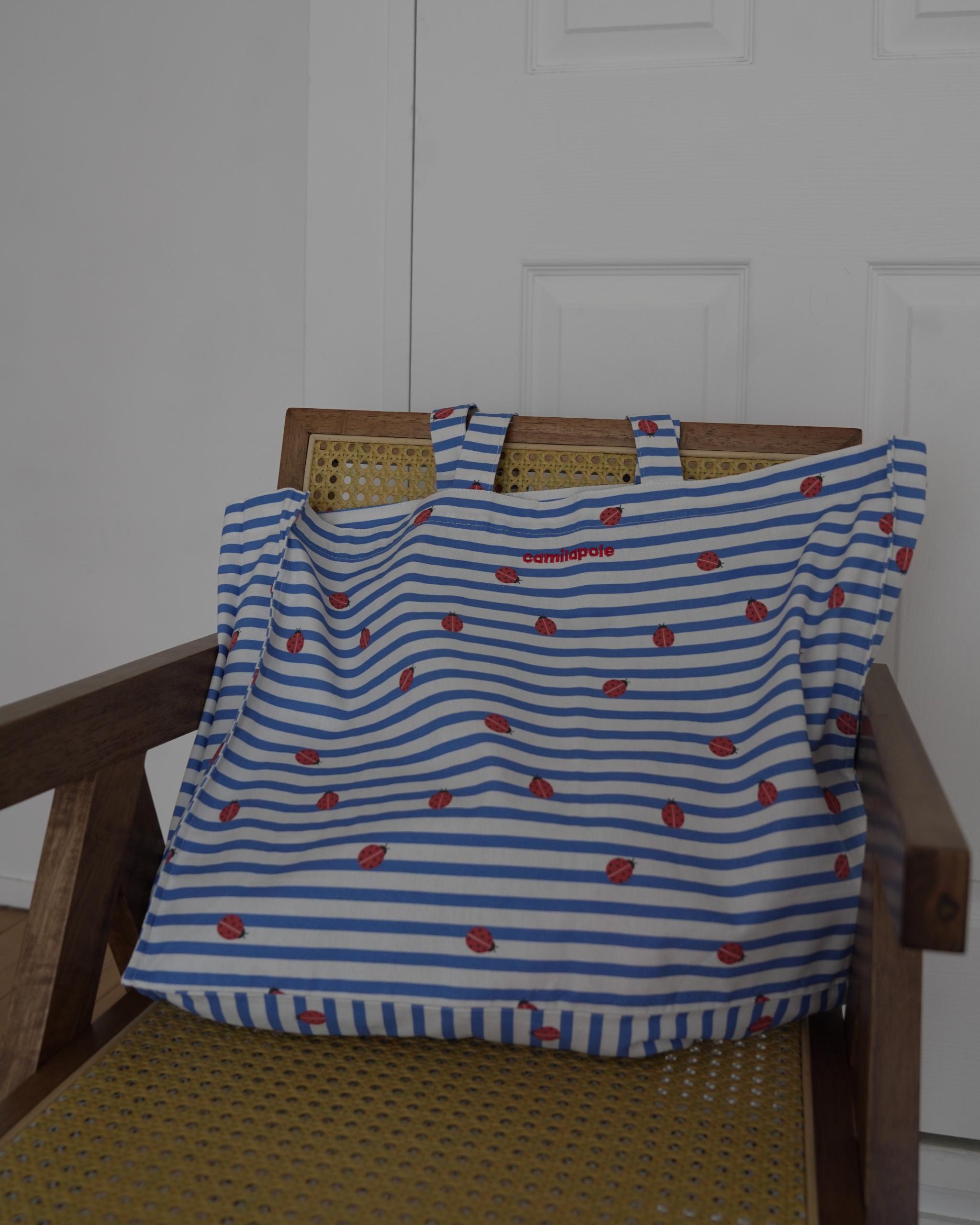 camilapole Ladybug Stripe Tote